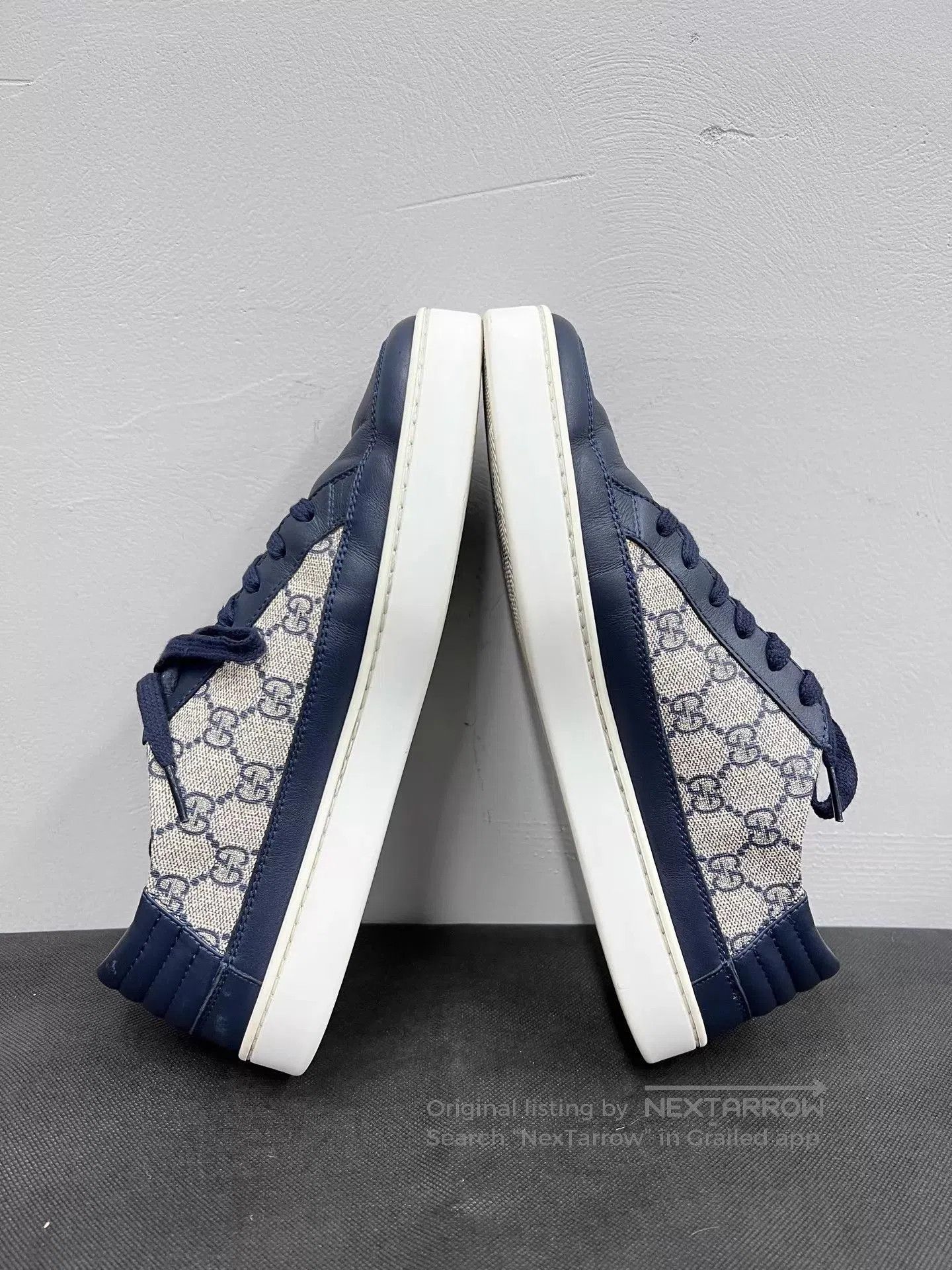 Gucci Blue Low-Top Sneakers Size 9. Size US 9 / EU 42 - 5 Thumbnail