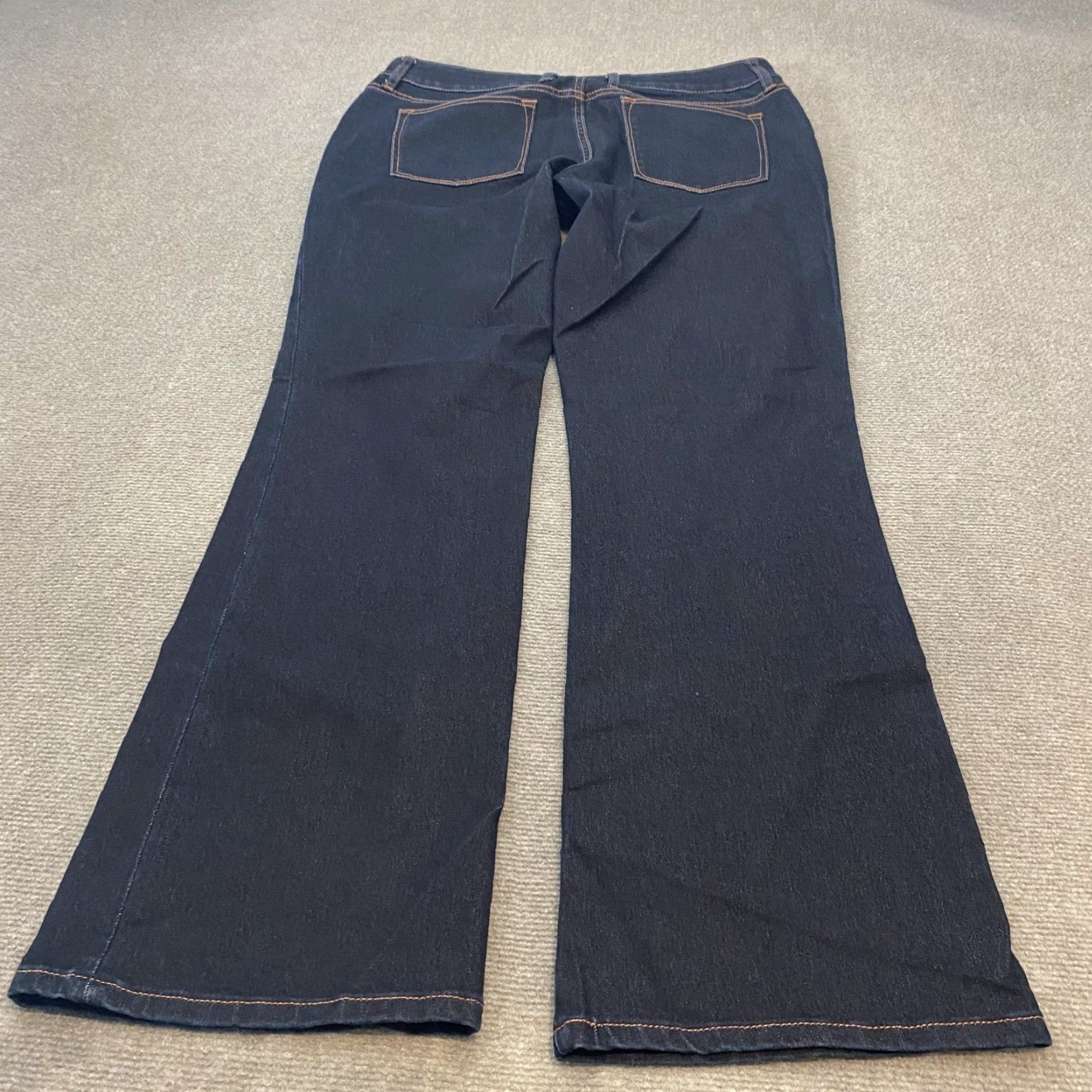 Banana Republic Banana Republic Jeans Womens 31 Dark Wash Wide-Leg Stretch Denim Pants Size 24" / US 00 / IT 34 - 3 Thumbnail