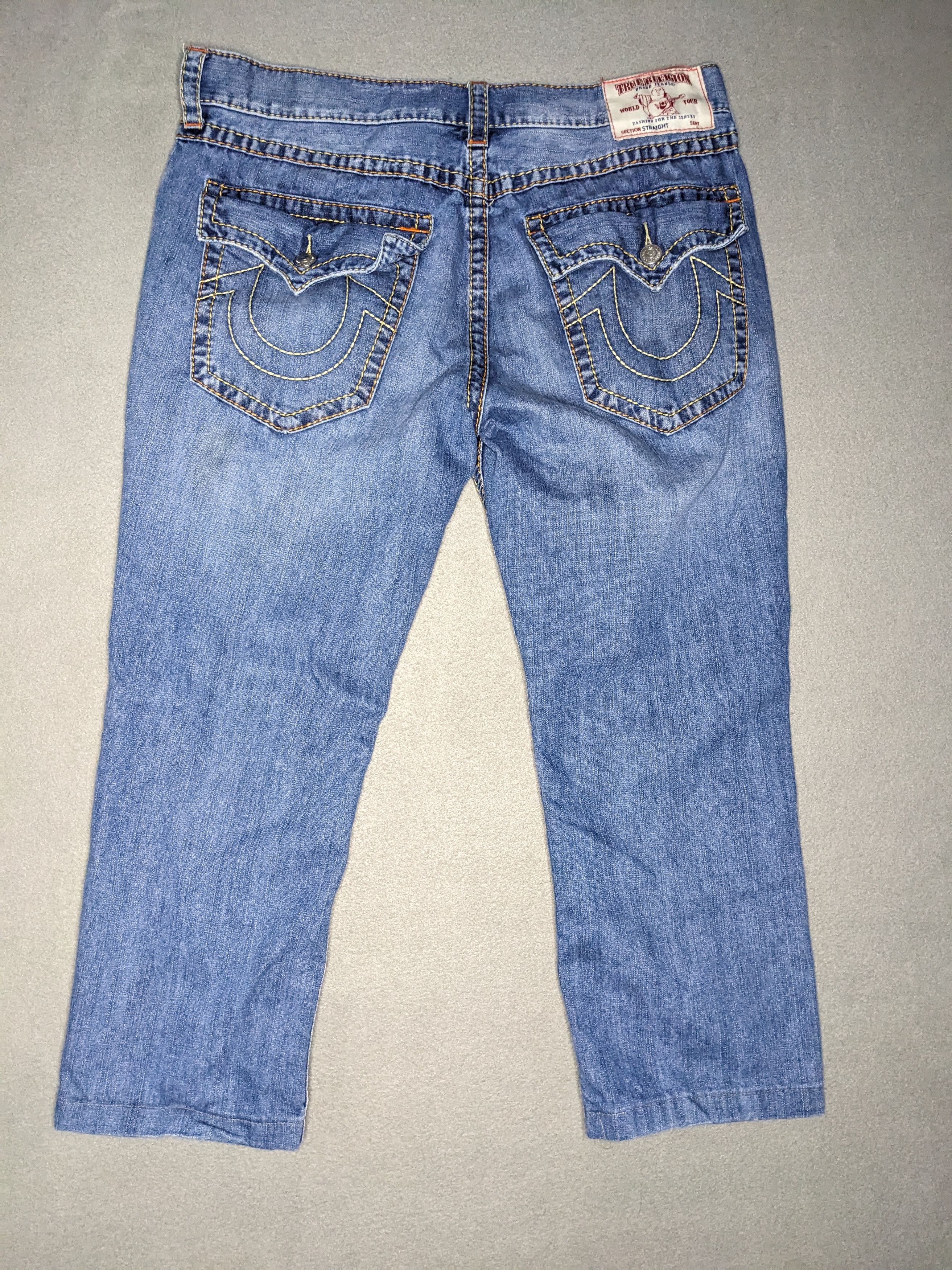 True Religion True Religion Jeans 38x27 Straight Leg Flap Pocket Big T Size US 38 / EU 54 - 2 Thumbnail