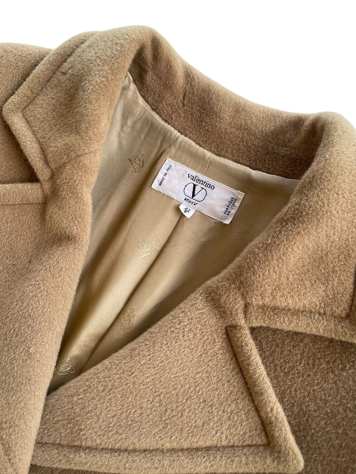 Valentino Valentino Cashmere Camel Coat Size M / US 6-8 / IT 42-44 - 10 Thumbnail