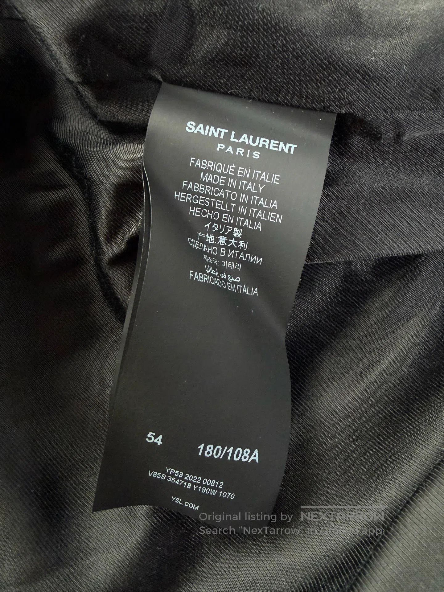 Saint Laurent Paris Saint Laurent Black White Varsity Jacket. Size US L / EU 52-54 / 3 - 4 Thumbnail