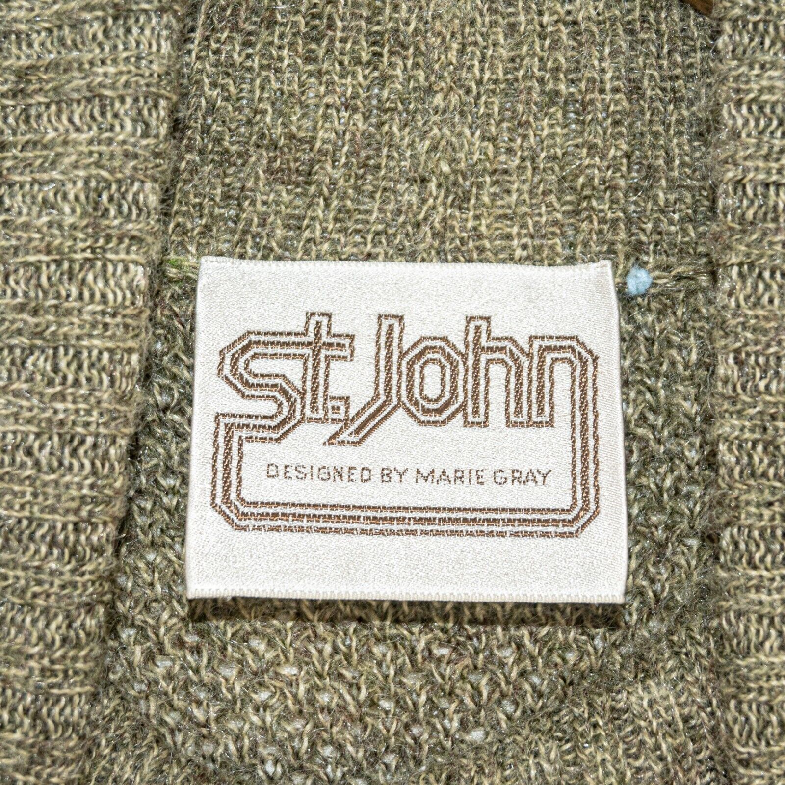St. John ST. JOHN Turtleneck Pullover Sweater in Olive Green Knit Size S / US 4 / IT 40 - 3 Thumbnail