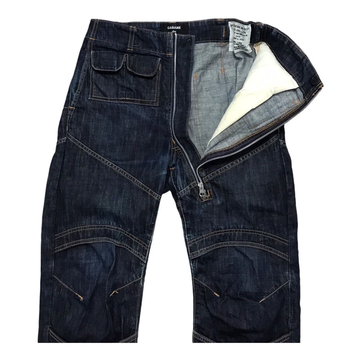 CABANE de ZUCCa × Issey Miyake × Vintage Issey Miyake Cabane De Zucca Bondage Cargo Pant Size US 32 / EU 48 - 4 Thumbnail