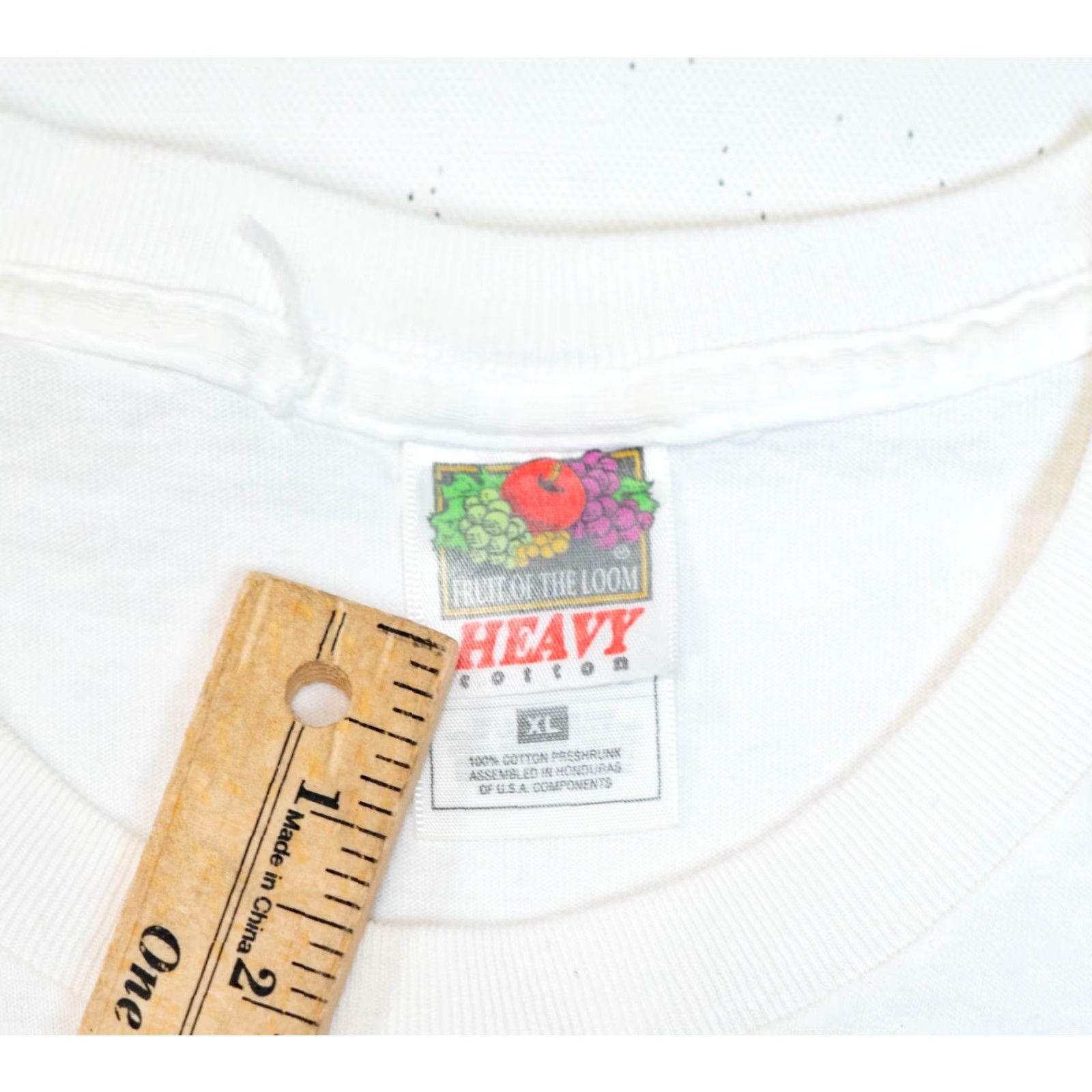 Fruit Of The Loom VINTAGE JUKebox T-Shirt Men XL White Wurlitzer Juke Promo Chicago Shirt Mens XL White 90s Vintage Rock Music Art City USA Size US XL / EU 56 / 4 - 4 Thumbnail
