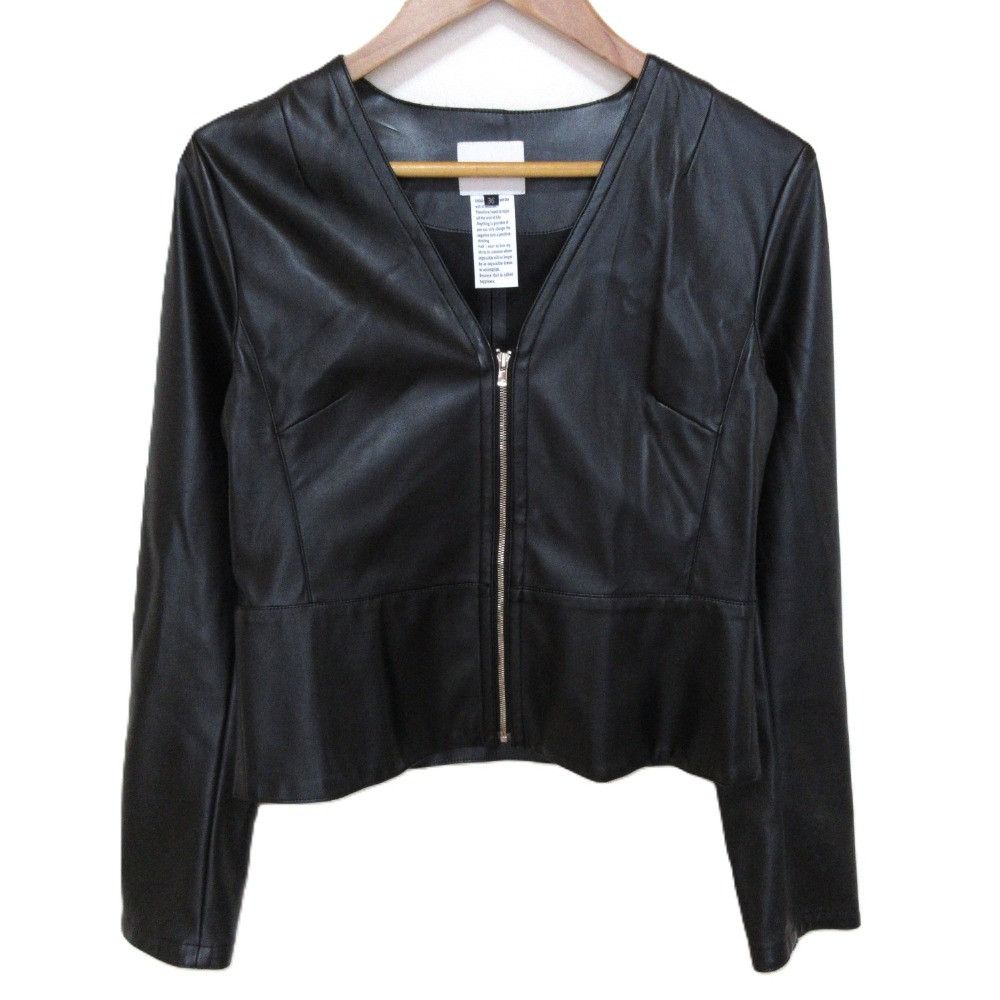 Other Other Sov. Double Standard Clothing Faux Leather Collarless Jacket Plastic / Synthetic Outerwear DUTY FREE for USA Size ONE SIZE - 1 Thumbnail