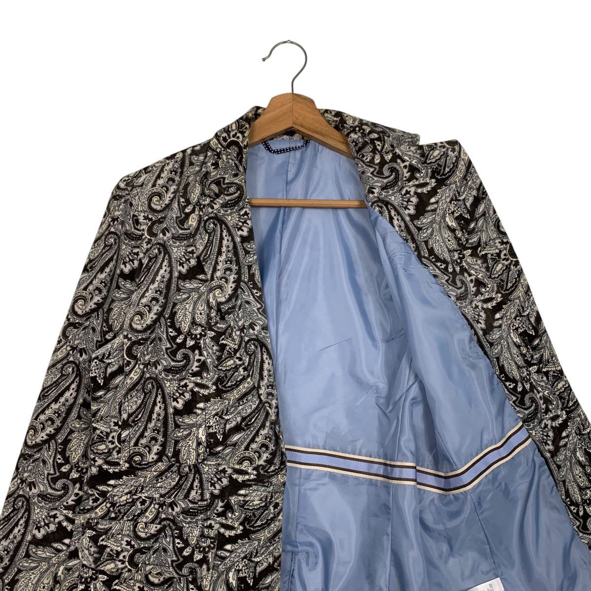 Lands' End LAND’S END Paisley Design Blazer Jacket #2809-C127 Size M / US 6-8 / IT 42-44 - 9 Thumbnail