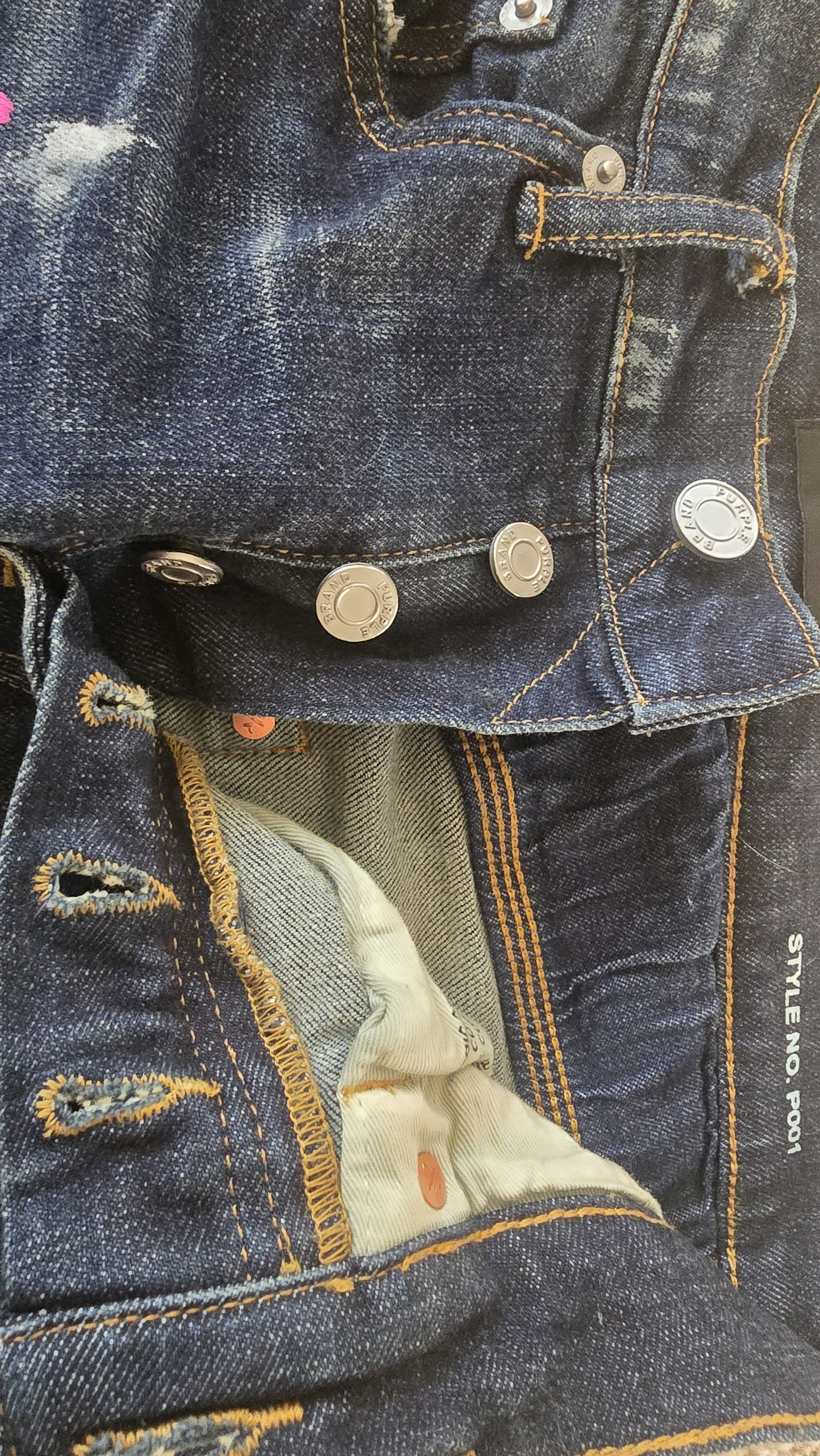 Purple Brand Purple Brand P001 Limited Edition Splatter Jeans BBC SUPREME Size US 28 / EU 44 - 5 Thumbnail