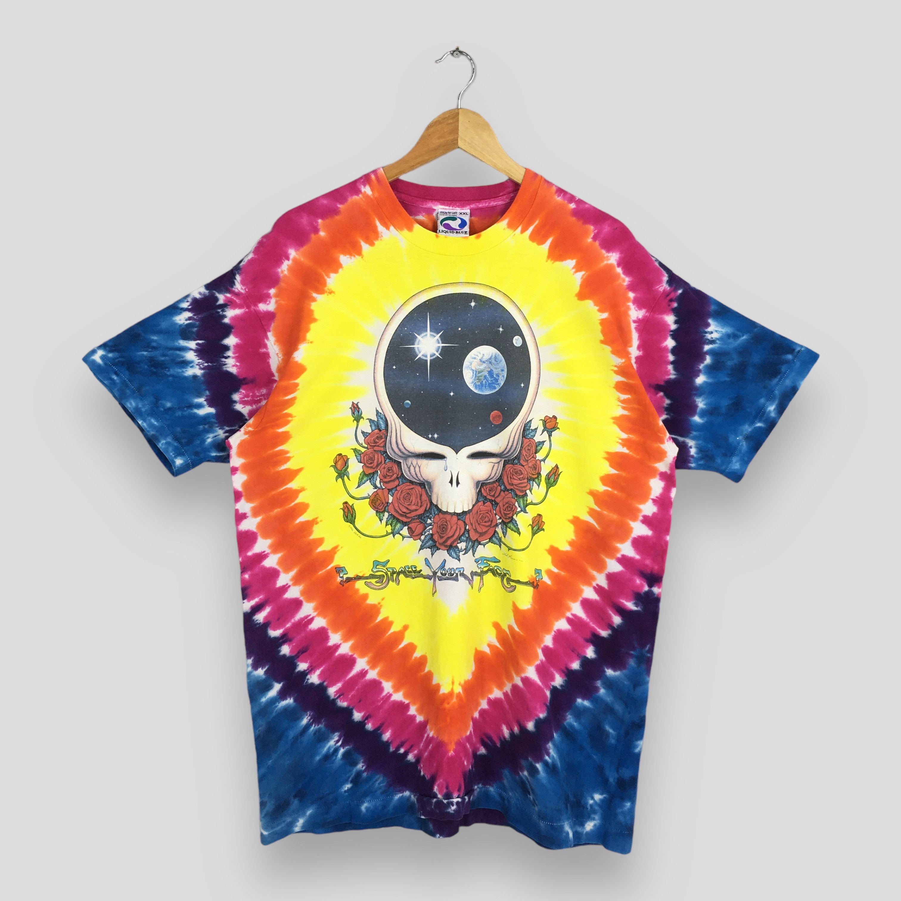 Band Tees Liquid Blue Grateful Dead Rock Tie Dye Tshirt 2XLarge Size US XXL / EU 58 / 5 - 1 Thumbnail