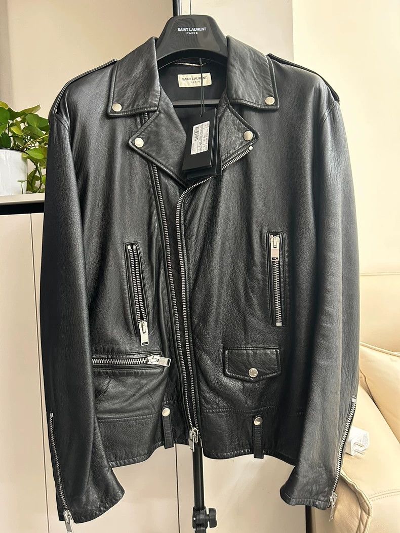 Yves Saint Laurent Saint Laruent 16aw Candy Rainbow Shark L01 Motorcycle Leath Size US M / EU 48-50 / 2 - 1 Thumbnail
