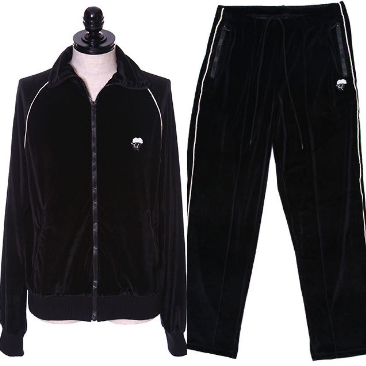 image of Number N Ine Number (N)Ine Rolling Stone Velour Setup in Black, Men's (Size Large)