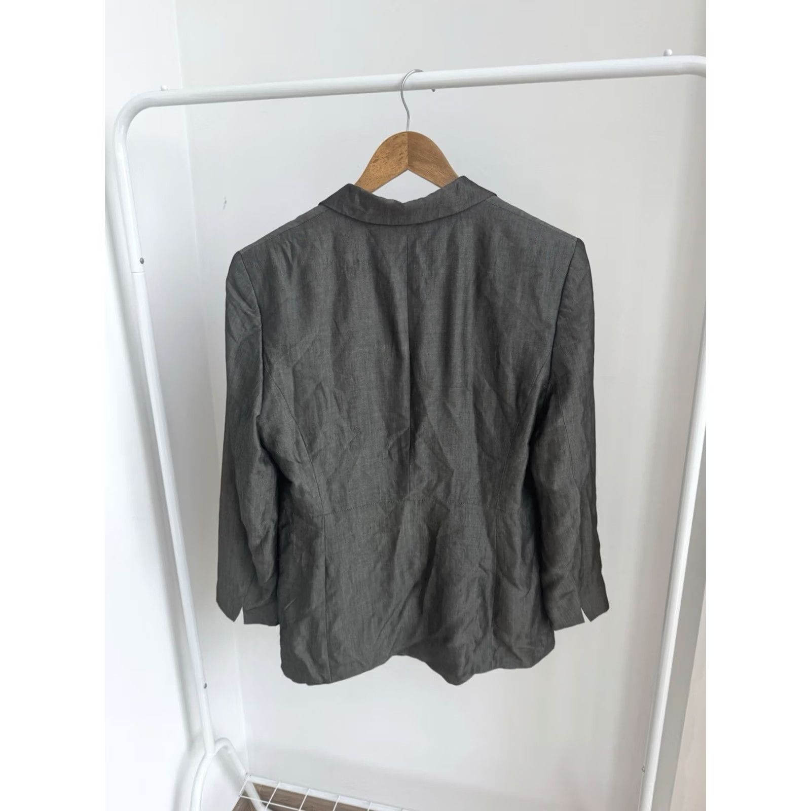 Vintage VINTAGE Jean Paul Blazer Women L Gray Tuxedo Classic 12 US/12 US-Size L Women Size 36" / US 14 / IT 50 - 3 Thumbnail