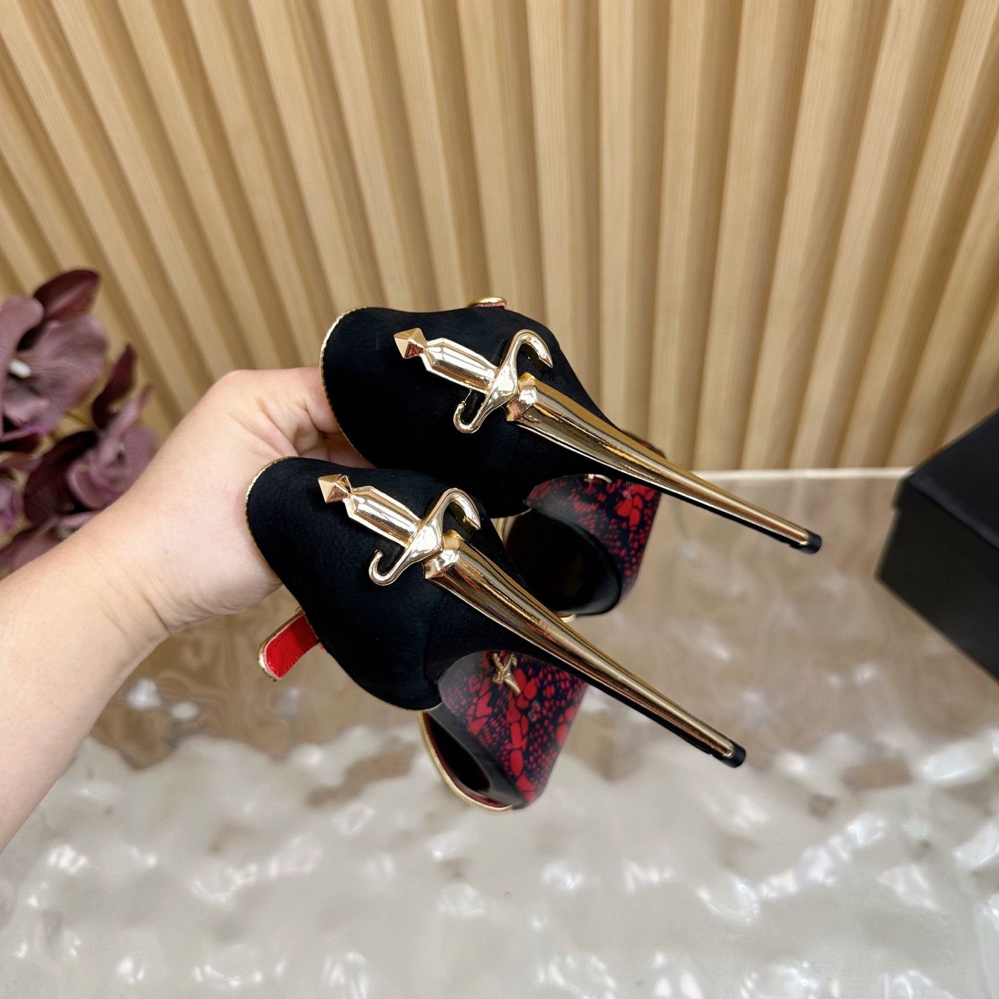Paciotti Cesare Paciotti Dagger Heels Size US 7 / IT 37 - 8 Thumbnail