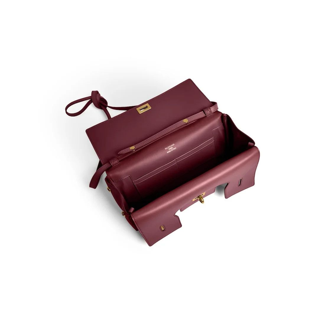 Balenciaga os11x0126 Size: OS / Bel Air Small Clutch On Strap Burgundy Size ONE SIZE - 5 Thumbnail