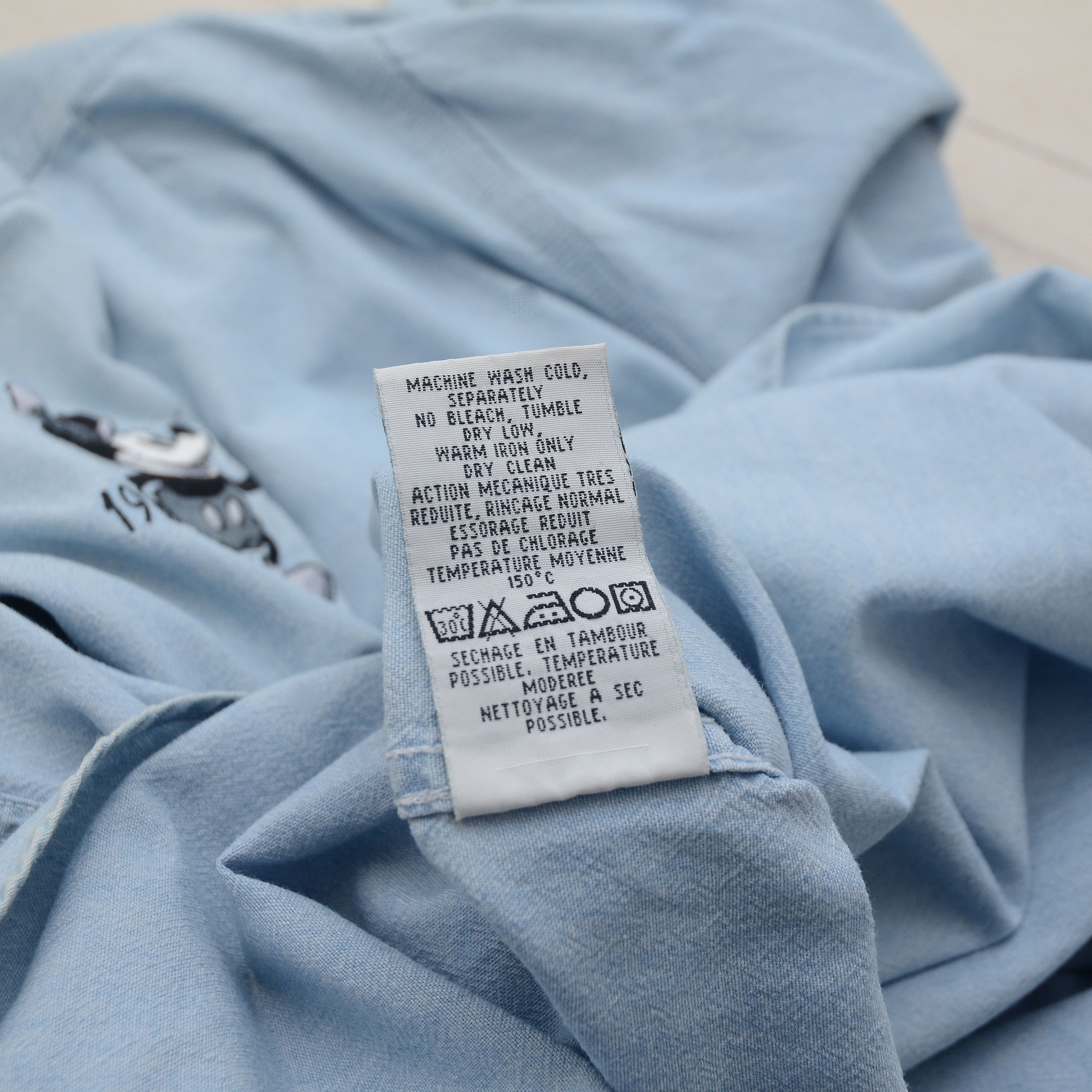 Disney × Vintage Vintage Disney Store Denim Shirt Evolution Mickey Mouse Size US L / EU 52-54 / 3 - 12 Thumbnail