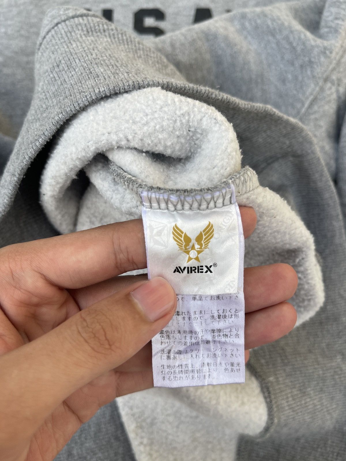 Avirex × Vintage Vintage 90s Avirex MFG US Air Force Sweatshirt Size US L / EU 52-54 / 3 - 11 Thumbnail