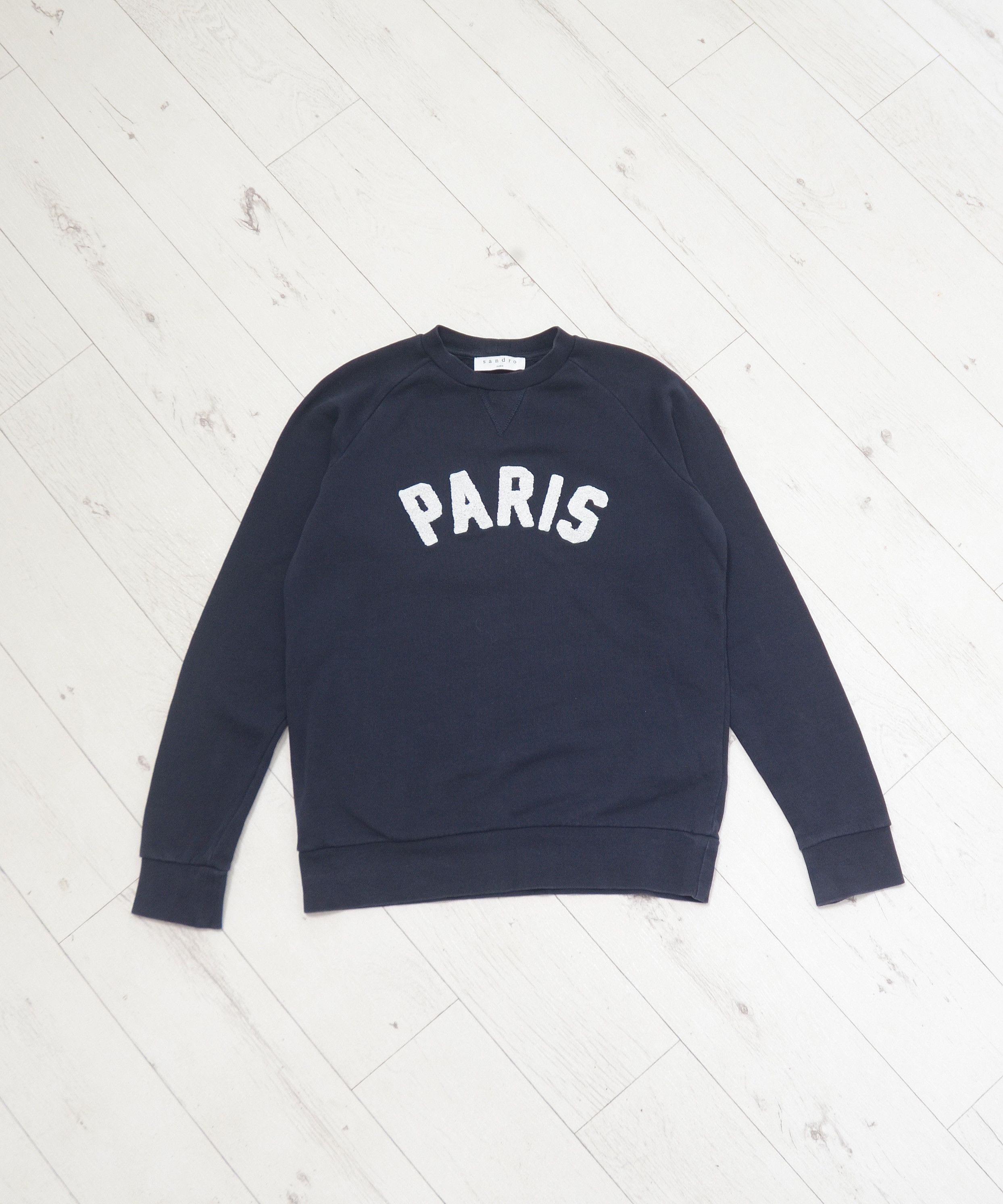 Sandro Vintage Sandro Paris Appliqué Sweatshirt Crewneck Unisex Size US XS / EU 42 / 0 - 1 Thumbnail