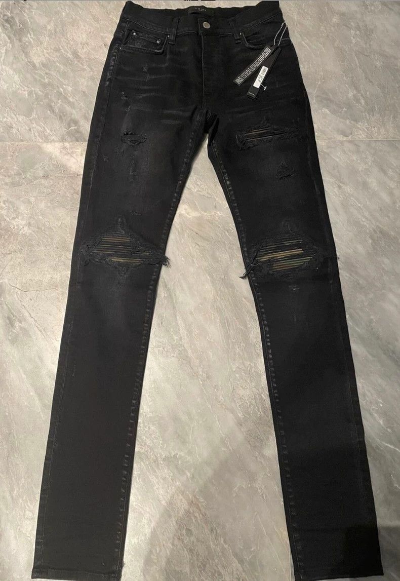 Amiri Amiri camo patched black jeans Size US 30 / EU 46 - 1 Thumbnail