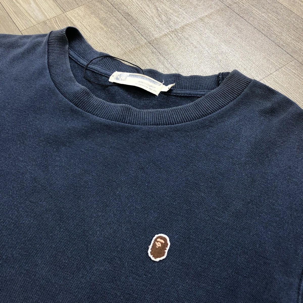 Bape 1990s A Bathing Ape Bape Small Logo Navy Tee Size US S / EU 44-46 / 1 - 4 Thumbnail