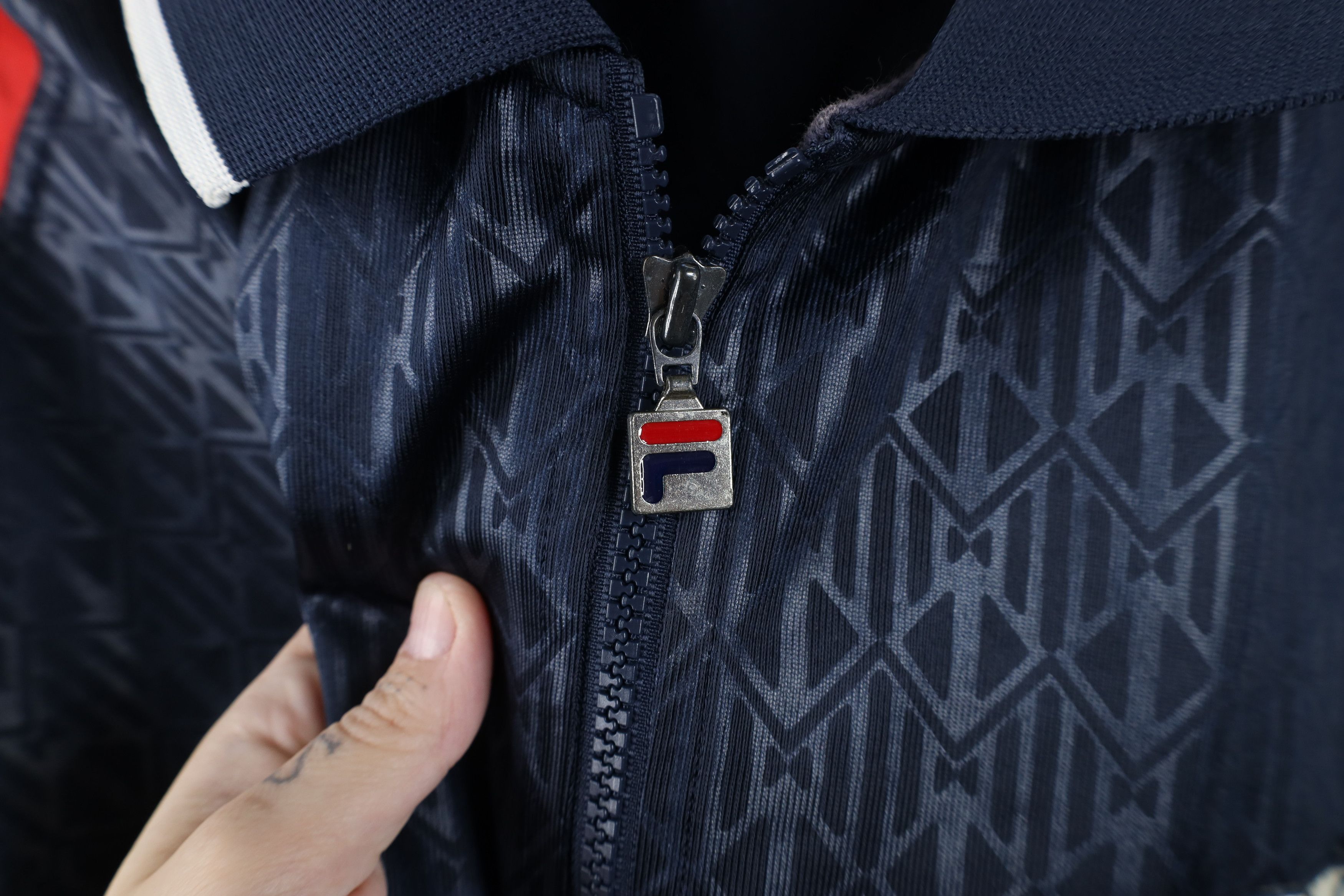 Fila Vintage 90s Fila Spell Half Zip Collared Tennis Polo Blue Size US XXL / EU 58 / 5 - 5 Thumbnail