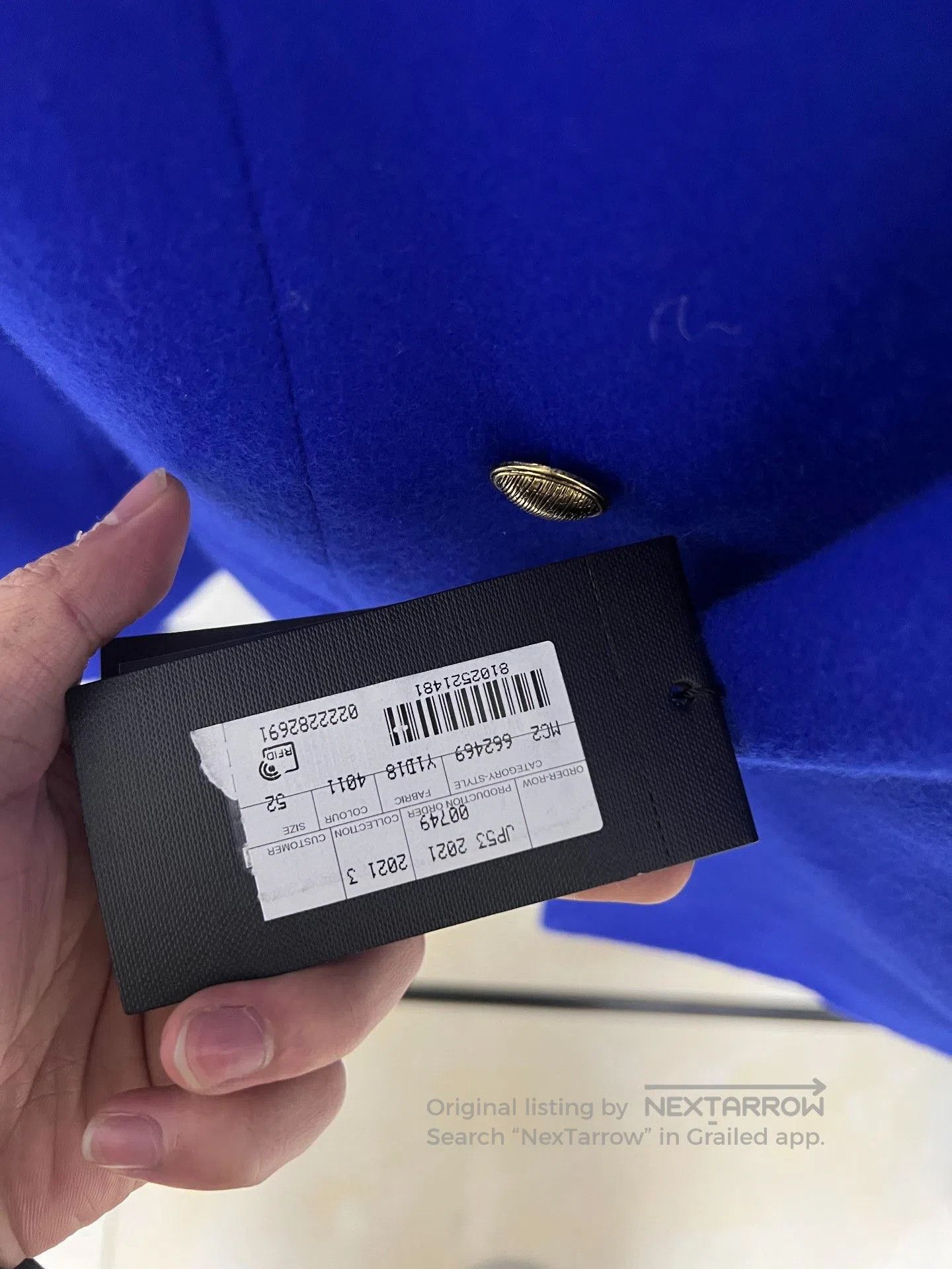Saint Laurent Paris Saint Laurent 21FW Klein Blue Blazer. Size US L / EU 52-54 / 3 - 6 Thumbnail