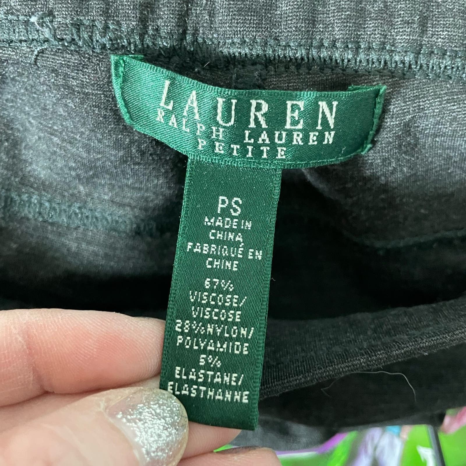 Lauren Ralph Lauren Lauren Ralph Lauren (LRL) Women's Gray Ponte Leggings - PS Size 26" / US 2 / IT 38 - 3 Thumbnail