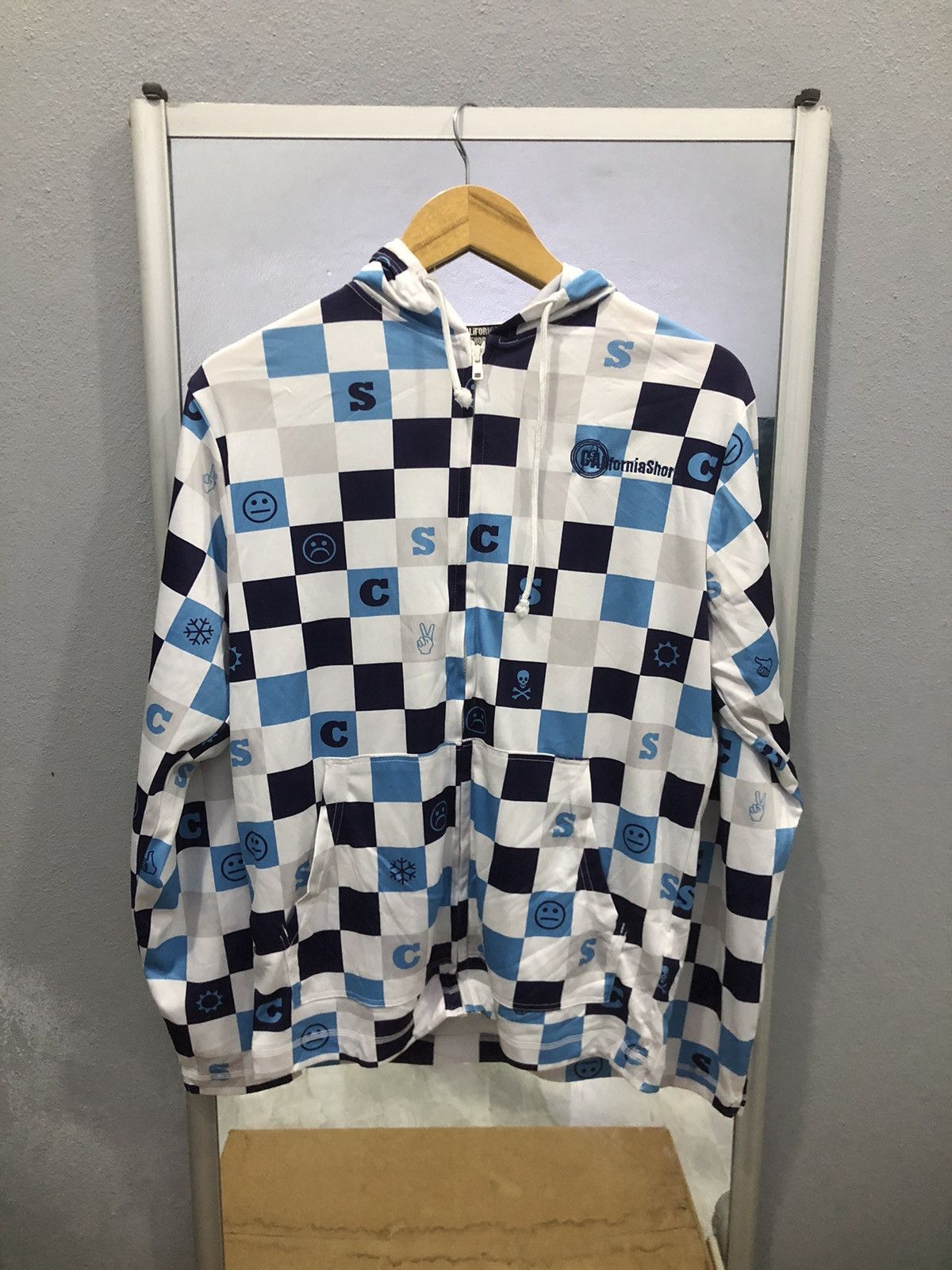 Other California Shore Checkered Surfing Pull-over Hoodie Size US S / EU 44-46 / 1 - 1 Thumbnail