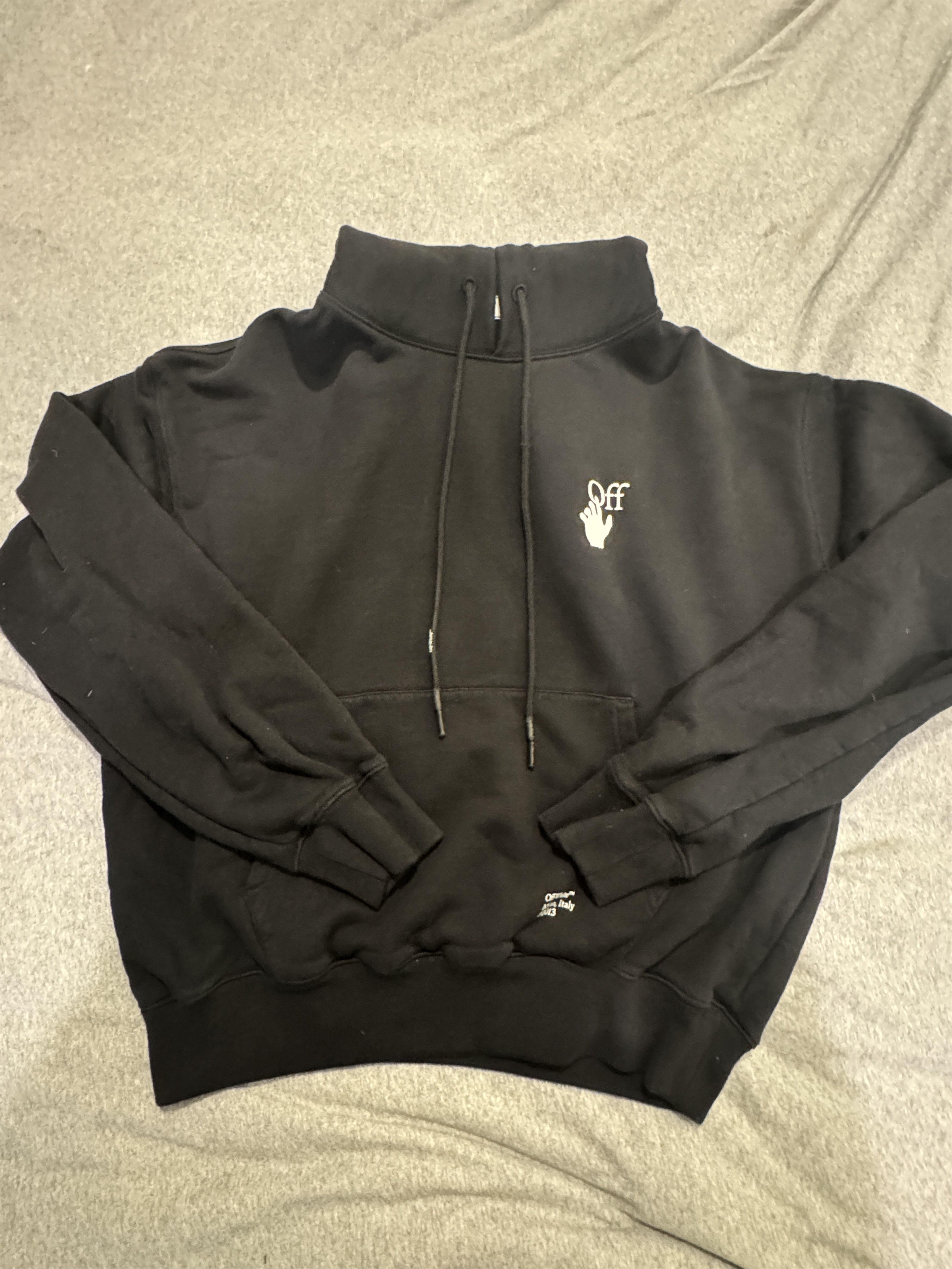Off-White Off-White Caravaggio Arrow Over 'Black/White' Hoodie Size US M / EU 48-50 / 2 - 1 Thumbnail