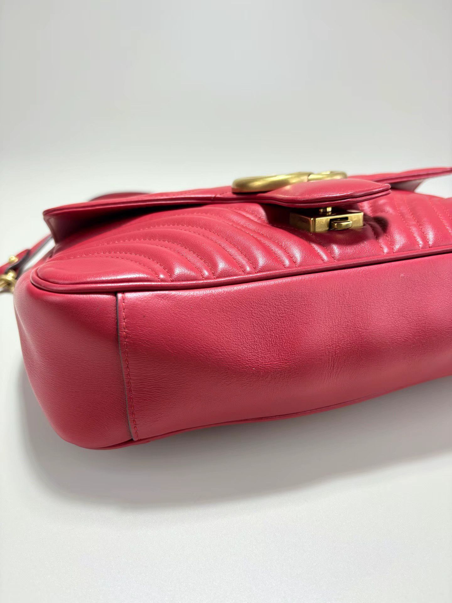 Gucci GUCCI MARMONT Red Shoulder Bag & Crossbody Bag Size ONE SIZE - 3 Thumbnail
