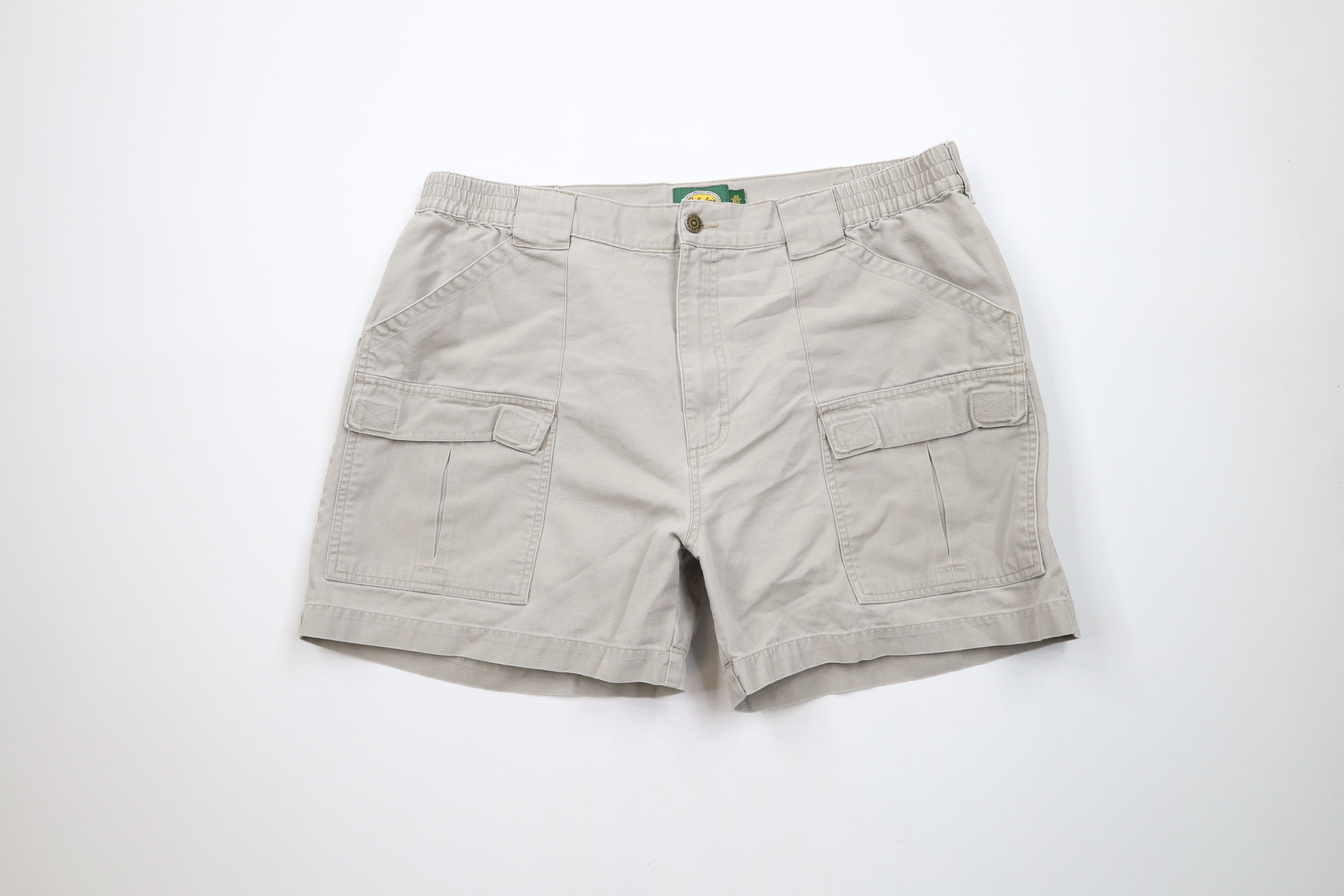 Cabelas × Vintage Vintage Cabelas Above Knee Canvas Cargo Shorts Gray Cotton Size US 40 / EU 56 - 1 Thumbnail