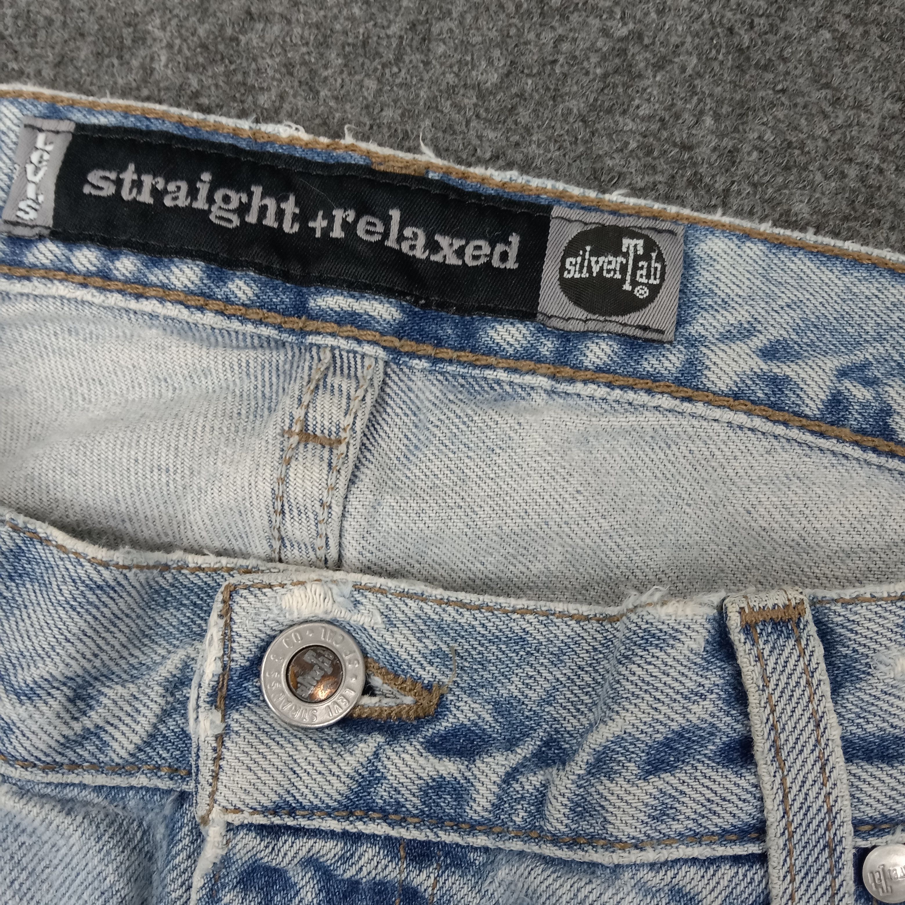 Levi's Levi's American Distressed silverTab Denim Jeans C244N23 Size US 33 - 3 Thumbnail