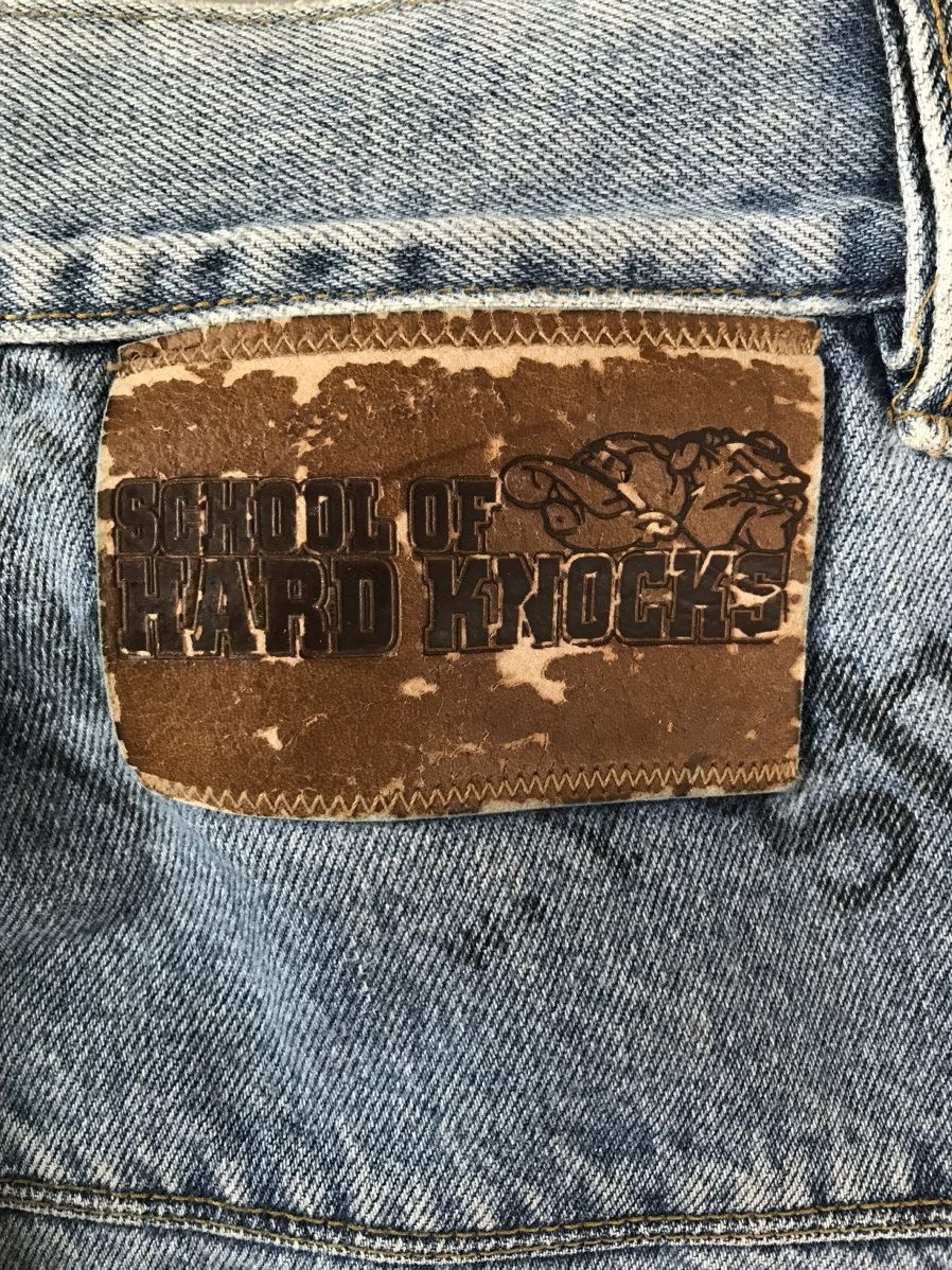 Fubu × Vintage Vintage school of hard knocks printed denim Size US 31 - 13 Thumbnail
