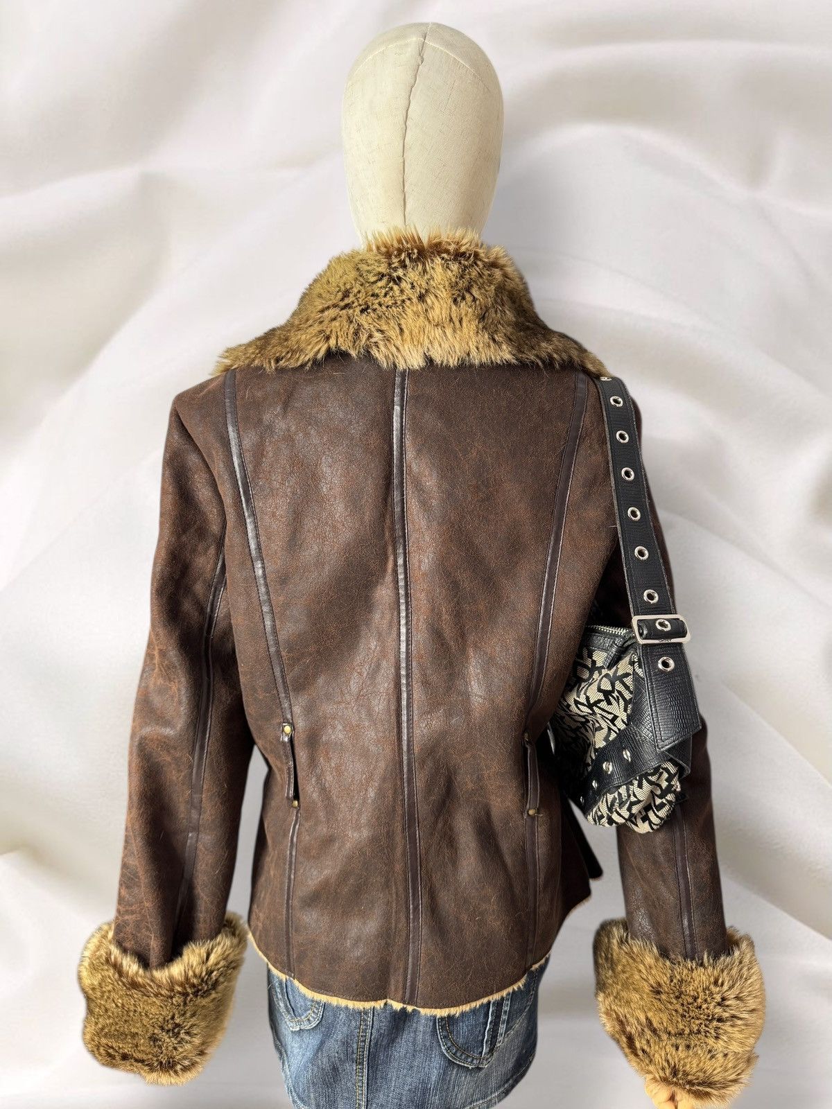 Japanese Brand Orsay Y2K Boho Vintage Faux Fur Sheepskin Style Coat Jacket Size M / US 6-8 / IT 42-44 - 9 Thumbnail