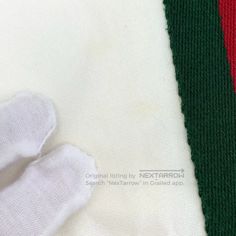 Gucci Gucci Beige side striped webbing cotton hooded drawstring Size US XXS / EU 40 - 9 Thumbnail