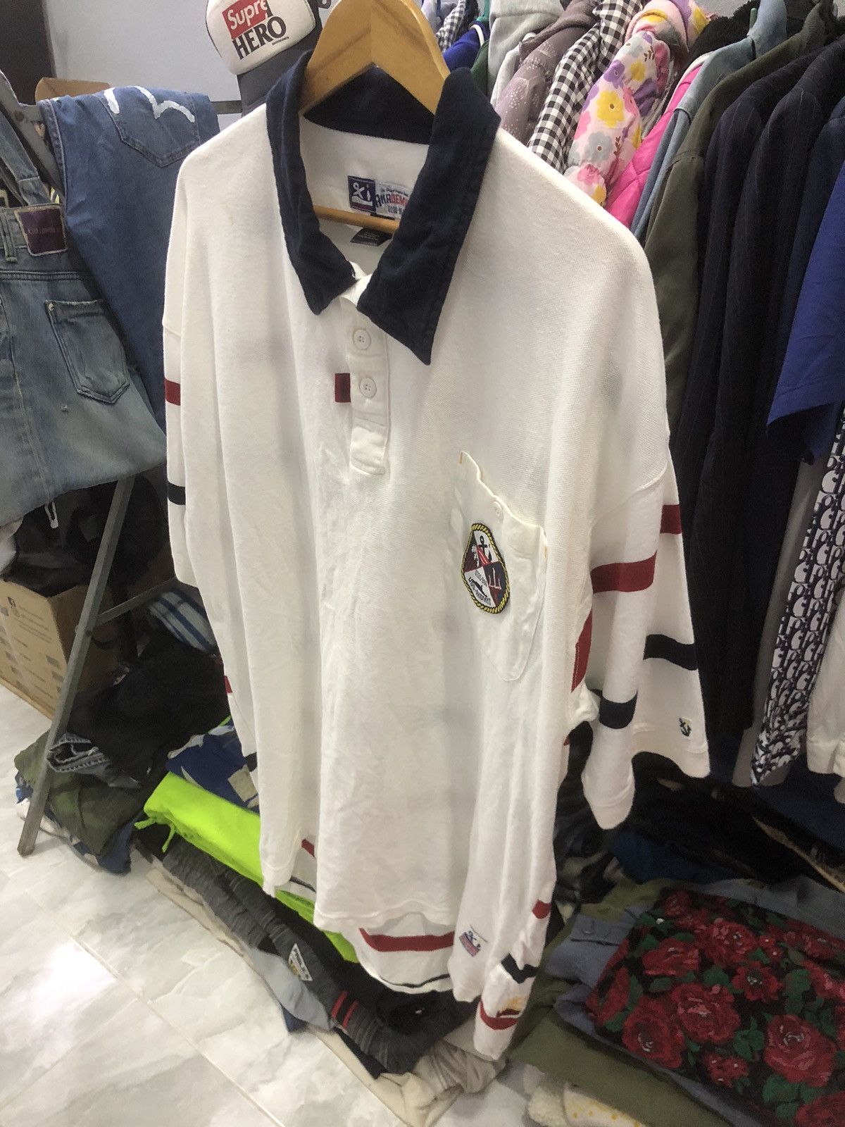 Akademiks Vintage Akademiks Naval Rugby Polo (USS 0100-964) Size US XL / EU 56 / 4 - 2 Thumbnail