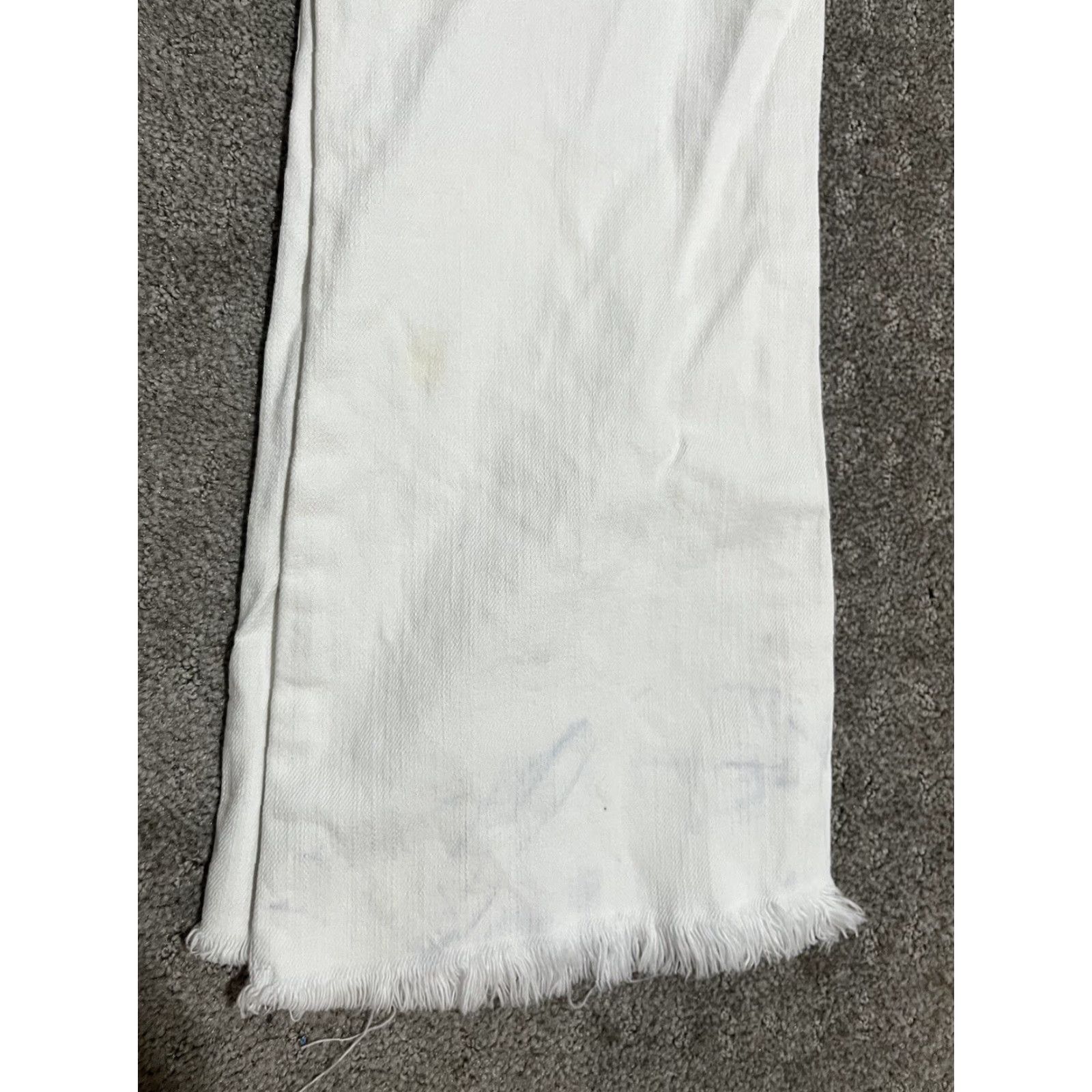 Vintage VINTAGE Current/Elliott The Cropped Flip Flop White Denim Jeans Pants Women’s 28 Summer Casual Size 28" / US 6 / IT 42 - 8 Thumbnail