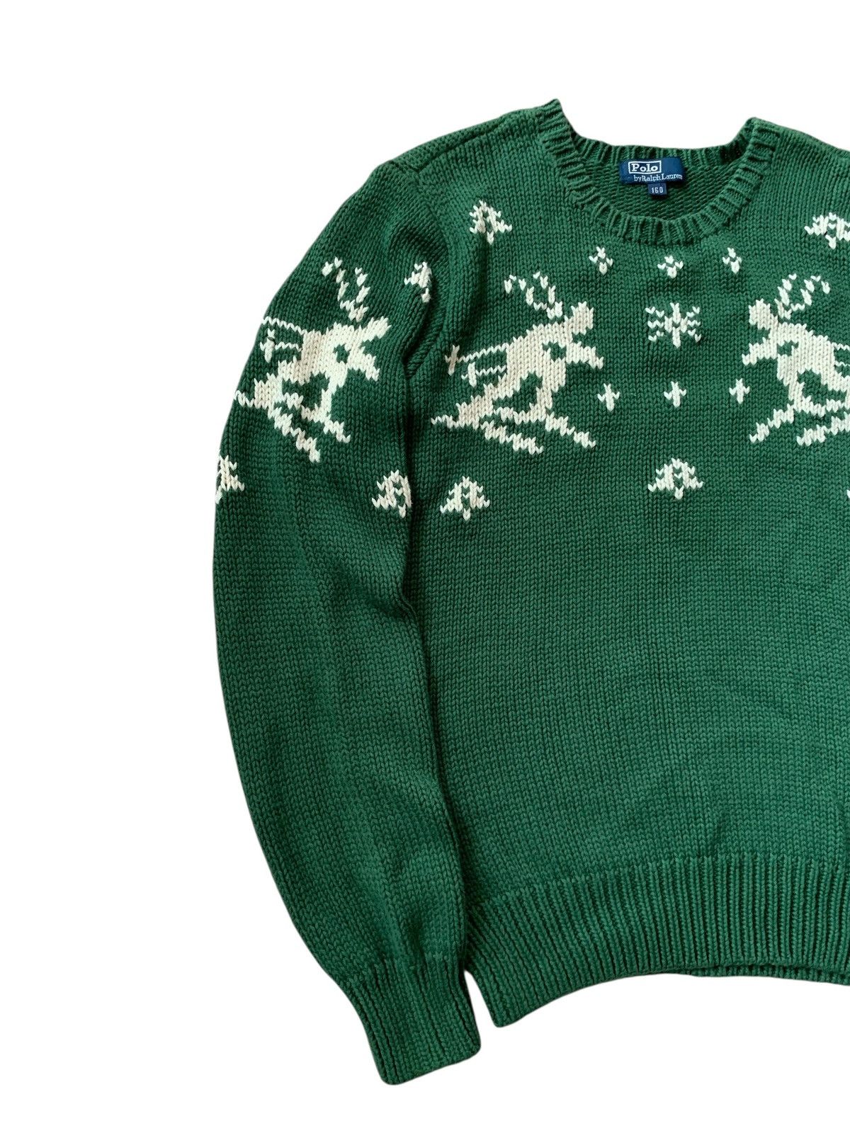 Polo Ralph Lauren 🔥POLO RL SKI KNITWEAR JUMPER GREEN Size US M / EU 48-50 / 2 - 2 Thumbnail