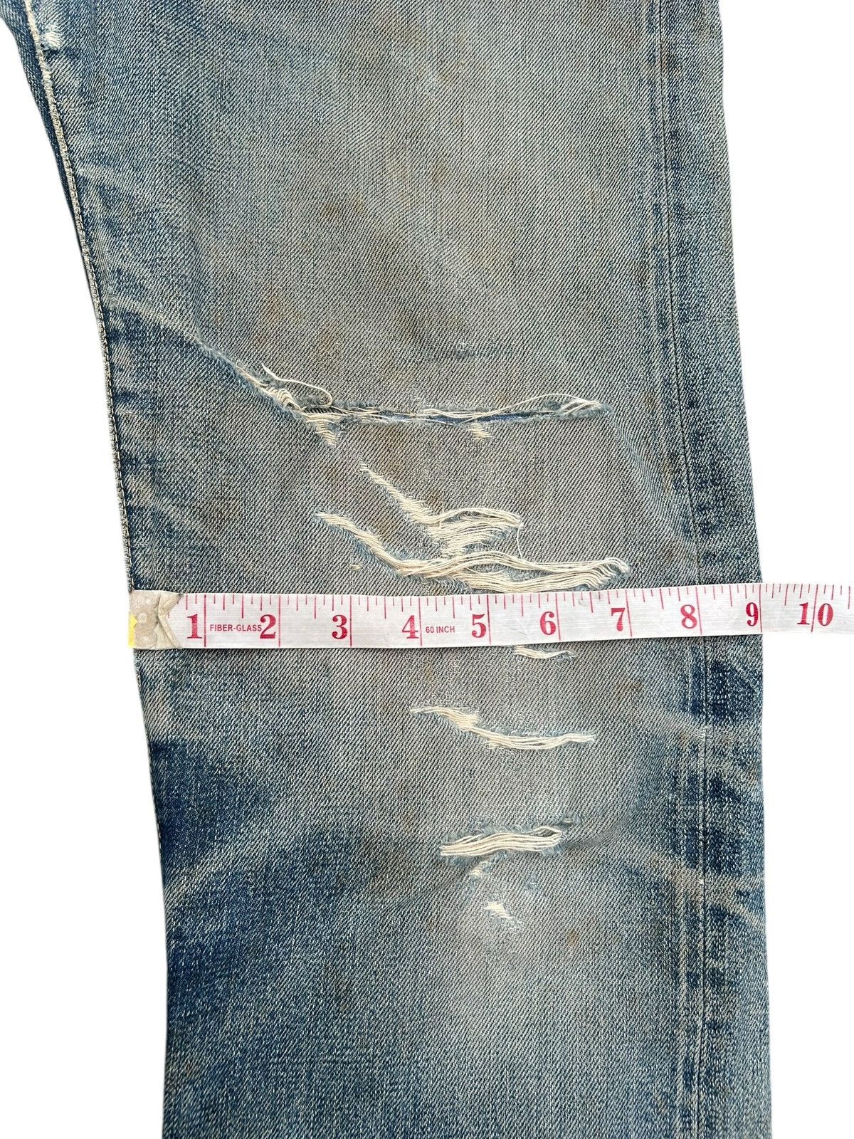 Kapital Thrashed Vintage Hysteric Glamour Selvedge Dirty Denim Jeans Size US 30 / EU 46 - 23 Thumbnail
