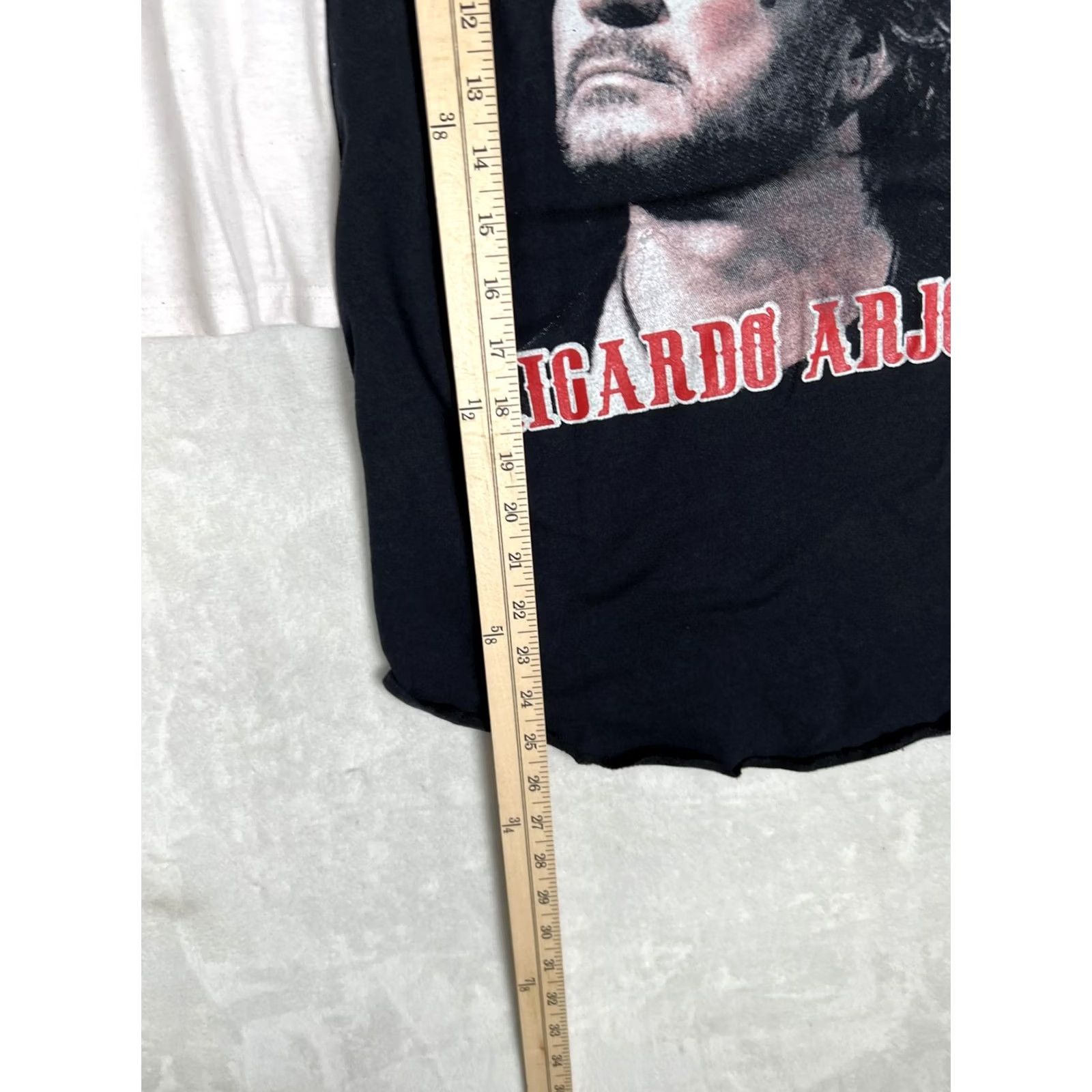 Vintage Ricardo Arjona Circo Soledad Shirt Mens Medium Black 3/4 Sleeve Raglan Tour Concert Shirt Mens Size US M / EU 48-50 / 2 - 5 Thumbnail