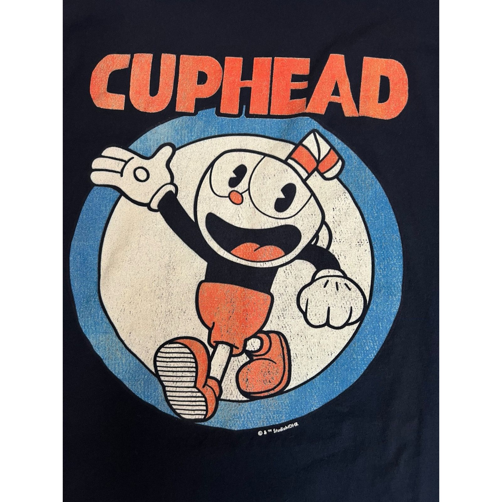 Next Level Apparel Cuphead T-Shirt Large Navy Blue Official Studio Gaming Tee Size L / US 10 / IT 46 - 3 Thumbnail