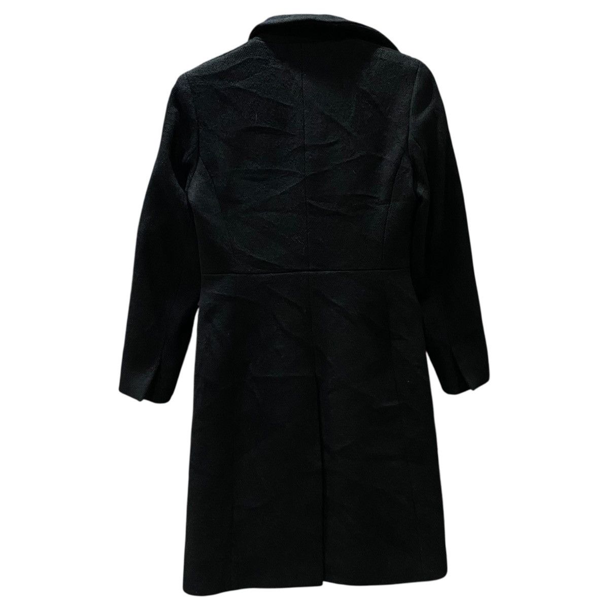 Prada PRADA MILANO Black Wool Overcoat Stand Collar Made in Italy Size M / US 6-8 / IT 42-44 - 2 Thumbnail