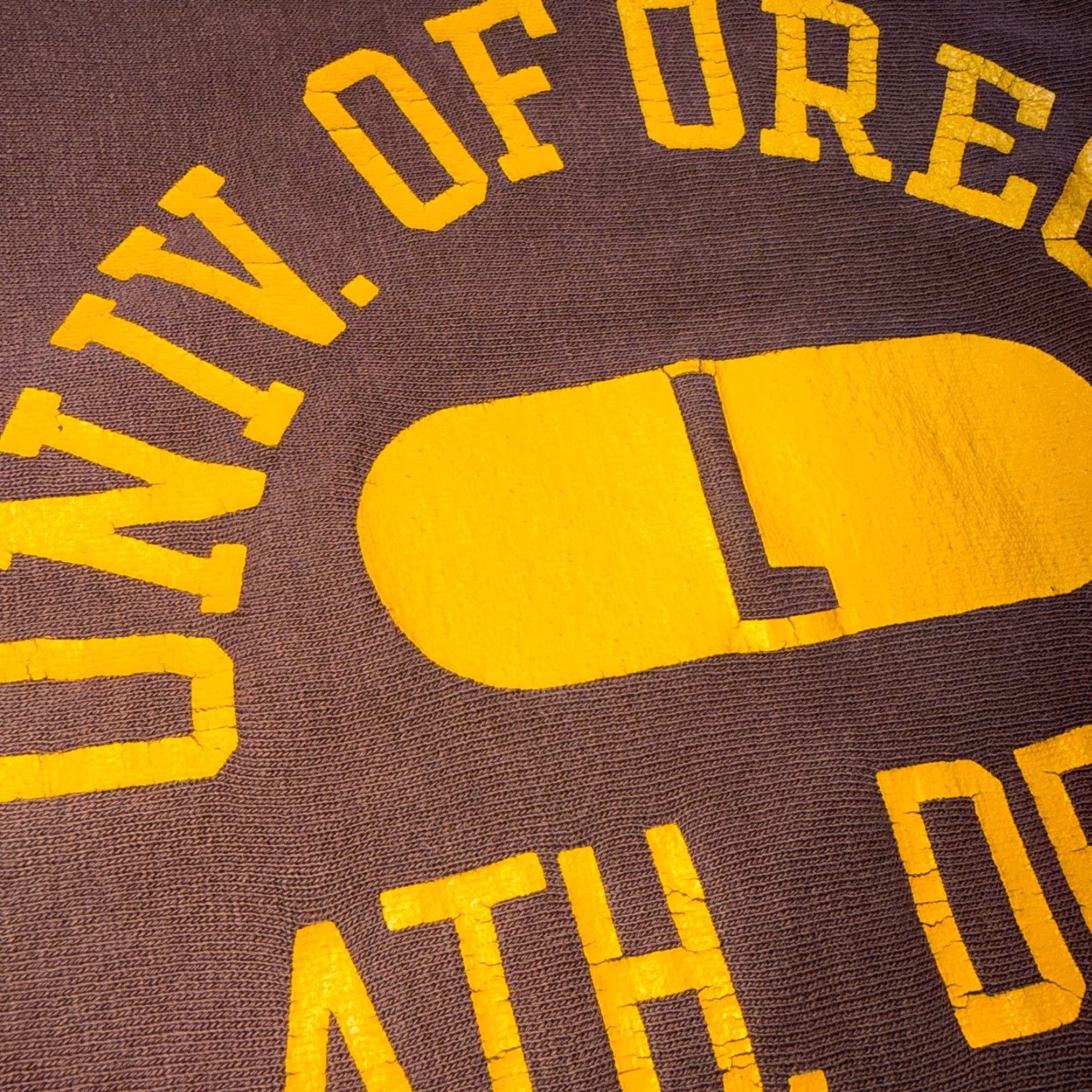 Champion VINTAGE Champion Sweatshirt Oregon 1970s Reverse Weave USA University Green 70s Logo Pullover Men L Size US L / EU 52-54 / 3 - 3 Thumbnail