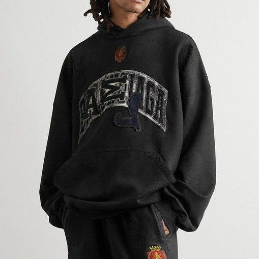 Balenciaga Balenciaga Oversized Distressed Hoodie Size US L / EU 52-54 / 3 - 1 Thumbnail