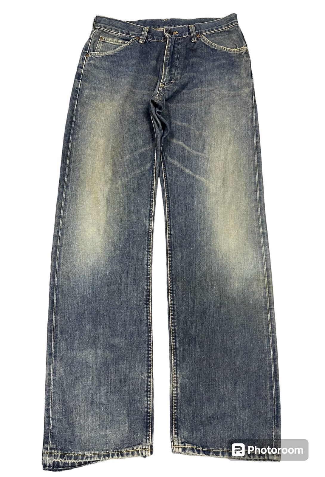 Lee 80s LEE RIDERS RARE ONESIDE SALVADGE DISTRESSED ON TALON ZIP Size US 31 - 2 Thumbnail