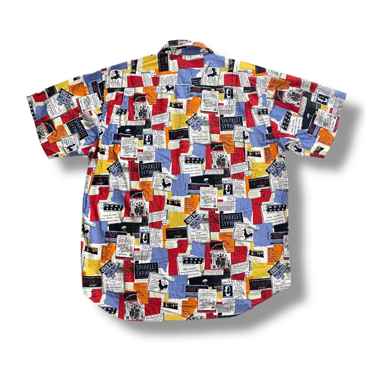Art Comes First × Japanese Brand Rare! 30s Old Lounge Advertisement Collage Shirt Size US L / EU 52-54 / 3 - 3 Thumbnail