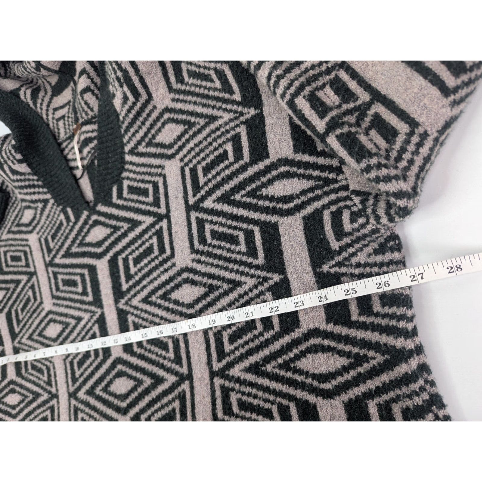 Free People Free People Hoodie Womens L Green Six Degrees Tribal Printed Wool Acrylic Linen Nylon Spandex Size L / US 10 / IT 46 - 6 Thumbnail