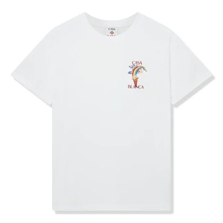 Casablanca o1mle0326 Printed T-Shirt Nature Teacher in White Size US S / EU 44-46 / 1 - 1 Thumbnail
