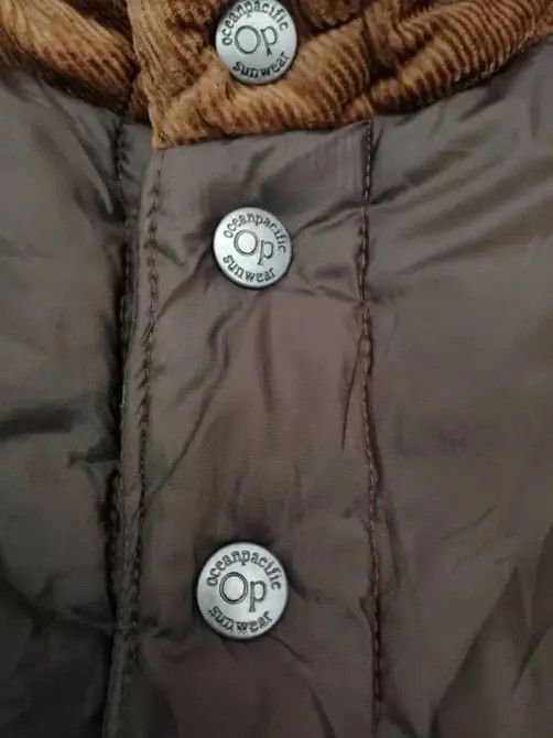 Vintage Ocean Pacific Corduroy Down Jacket Streetwear