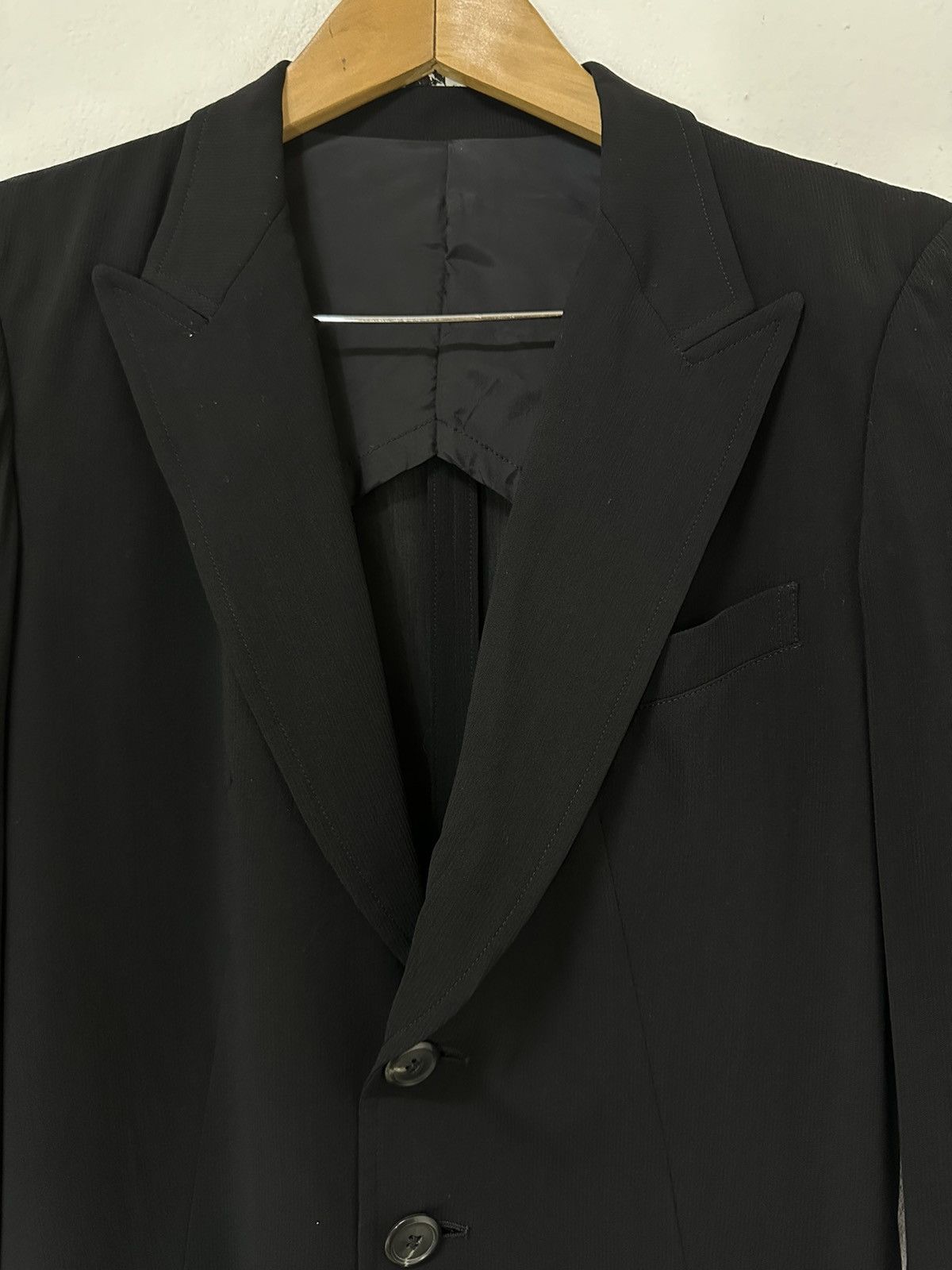 Yohji Yamamoto Yohji Yamamoto Y’s Rayon Jacket Design Rare Black Fashion Size US M / EU 48-50 / 2 - 5 Thumbnail