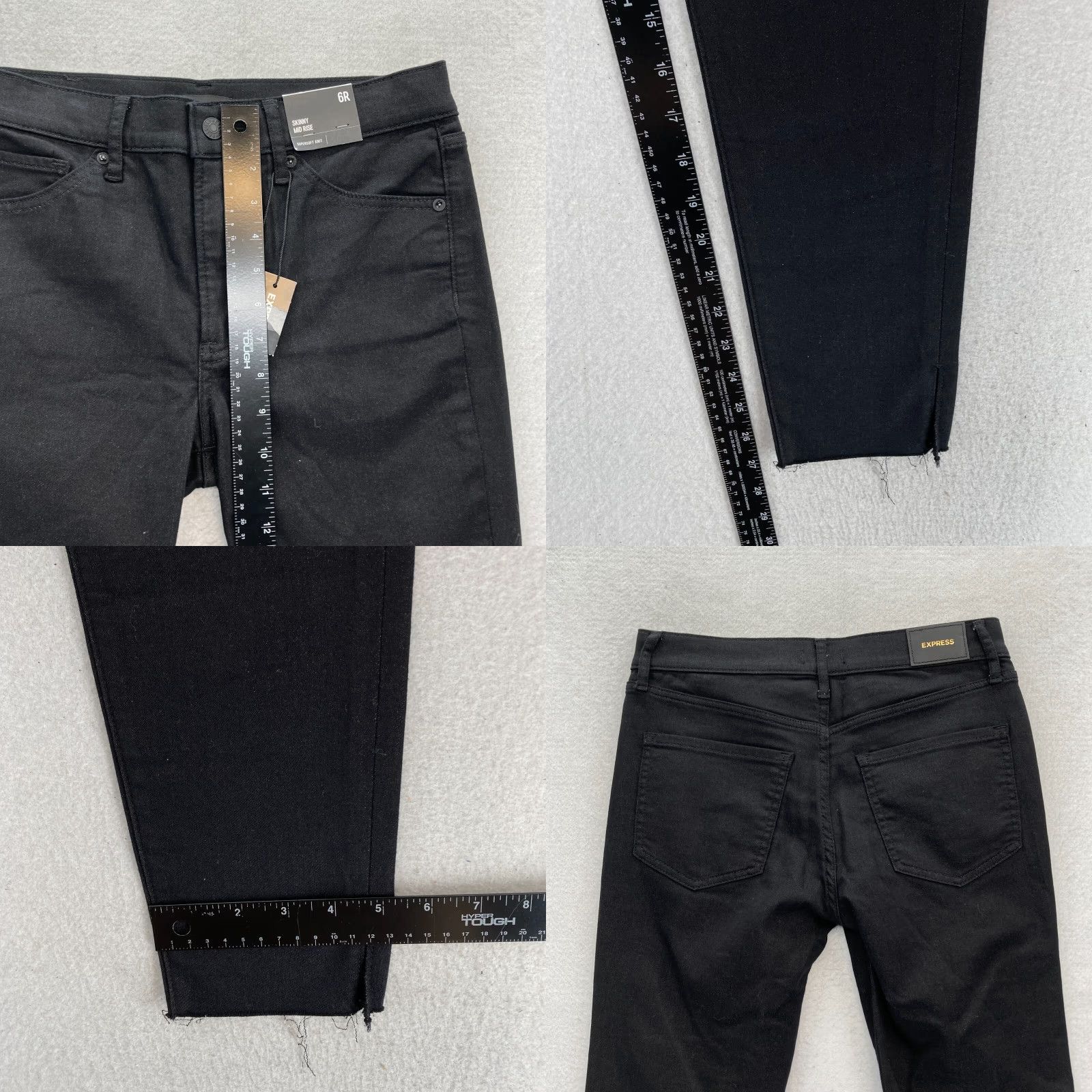 Express Express Pants Women's 6 Skinny Ankle Black Mid Rise Knit Stretch NWT Pants Size 30" / US 8 / IT 44 - 8 Thumbnail