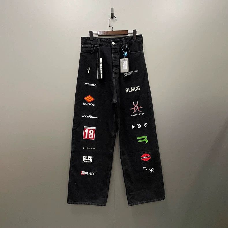 Balenciaga Balenciaga Double Hook Denim Jeans - dmc Size US 26 / EU 42 - 1 Thumbnail